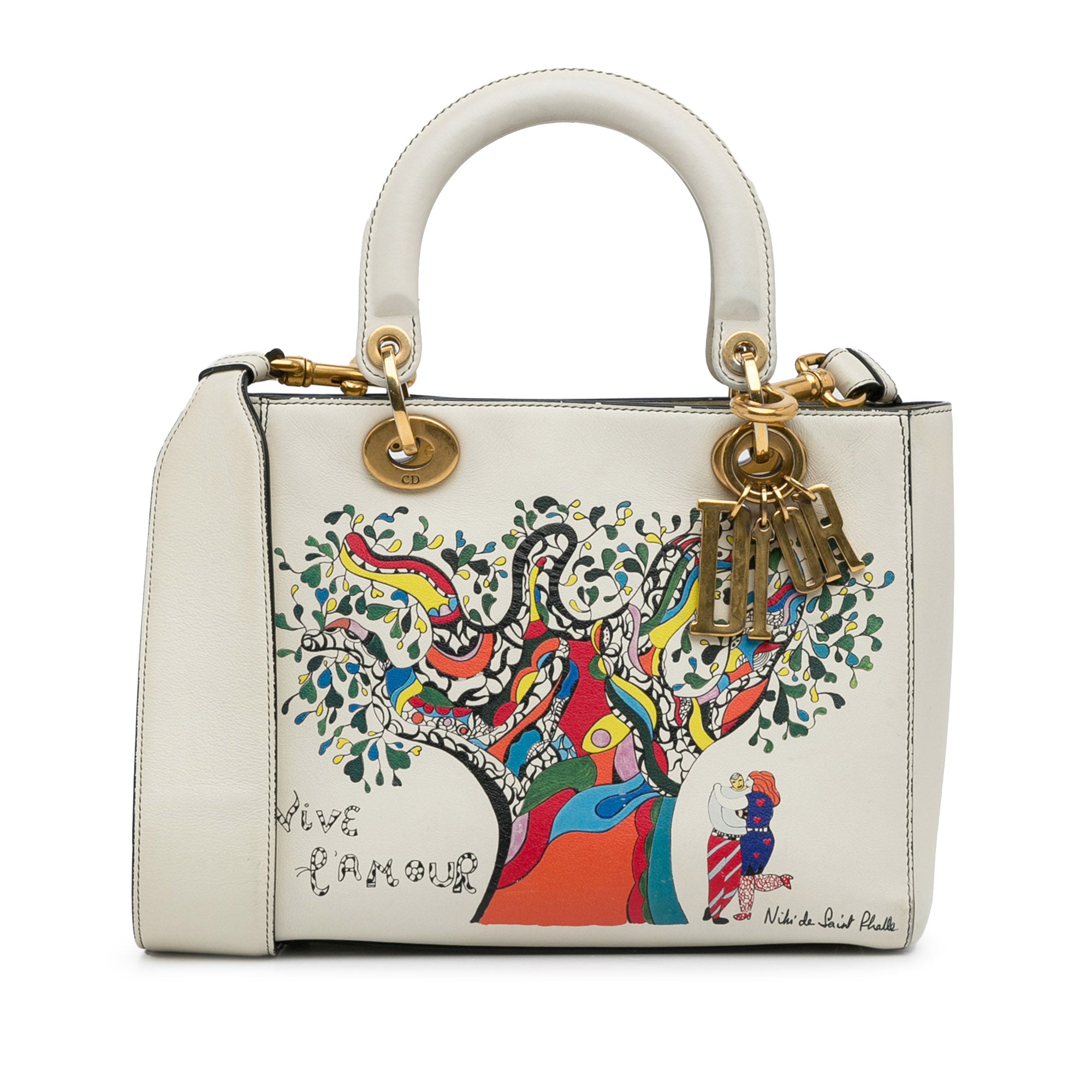 Dior Niki de Saint Phalle Medium Calfskin Vive L amour Lady Dior - image 1
