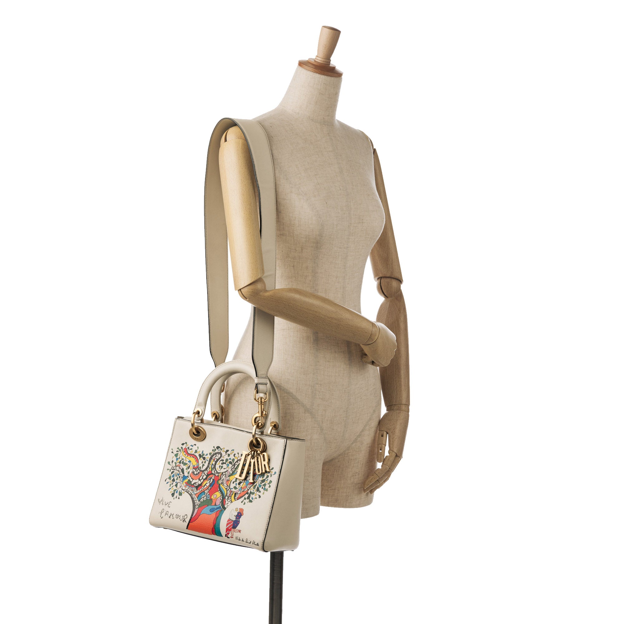Dior Niki de Saint Phalle Medium Calfskin Vive L amour Lady Dior - image 12