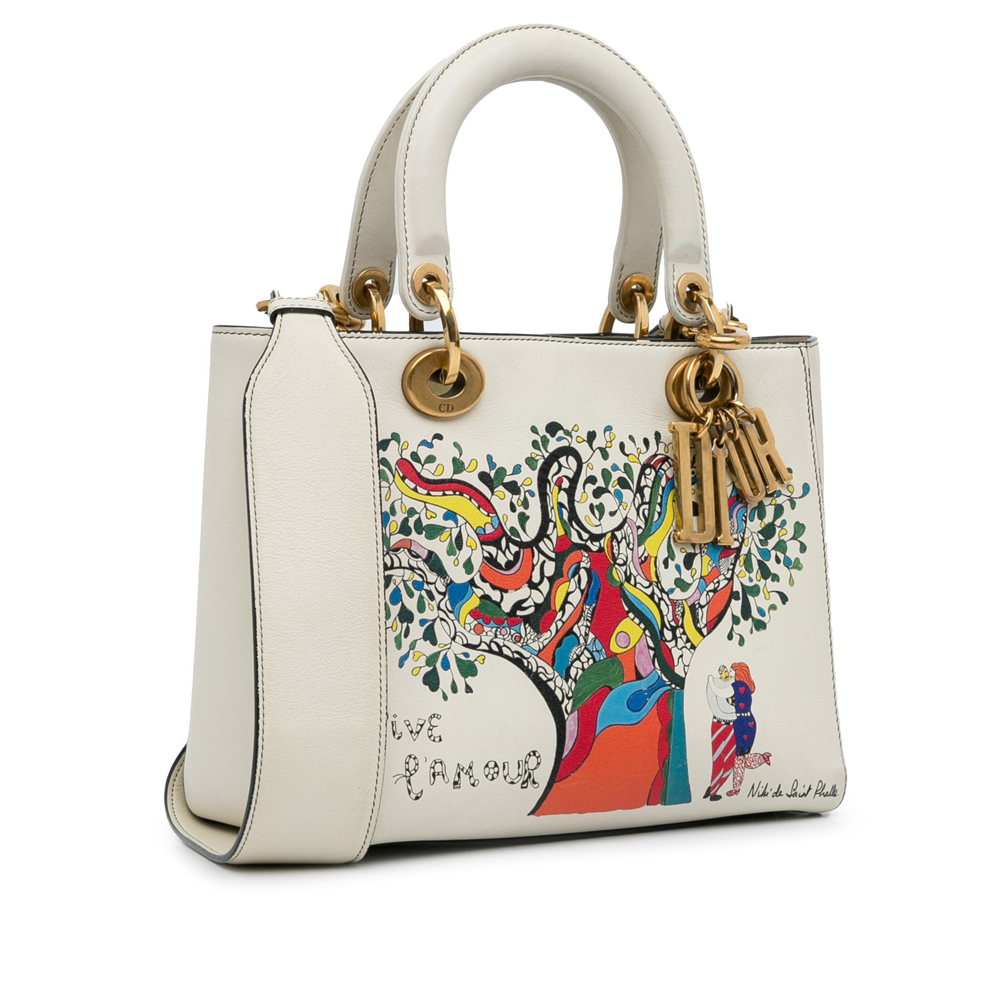 Dior Niki de Saint Phalle Medium Calfskin Vive L amour Lady Dior - image 2