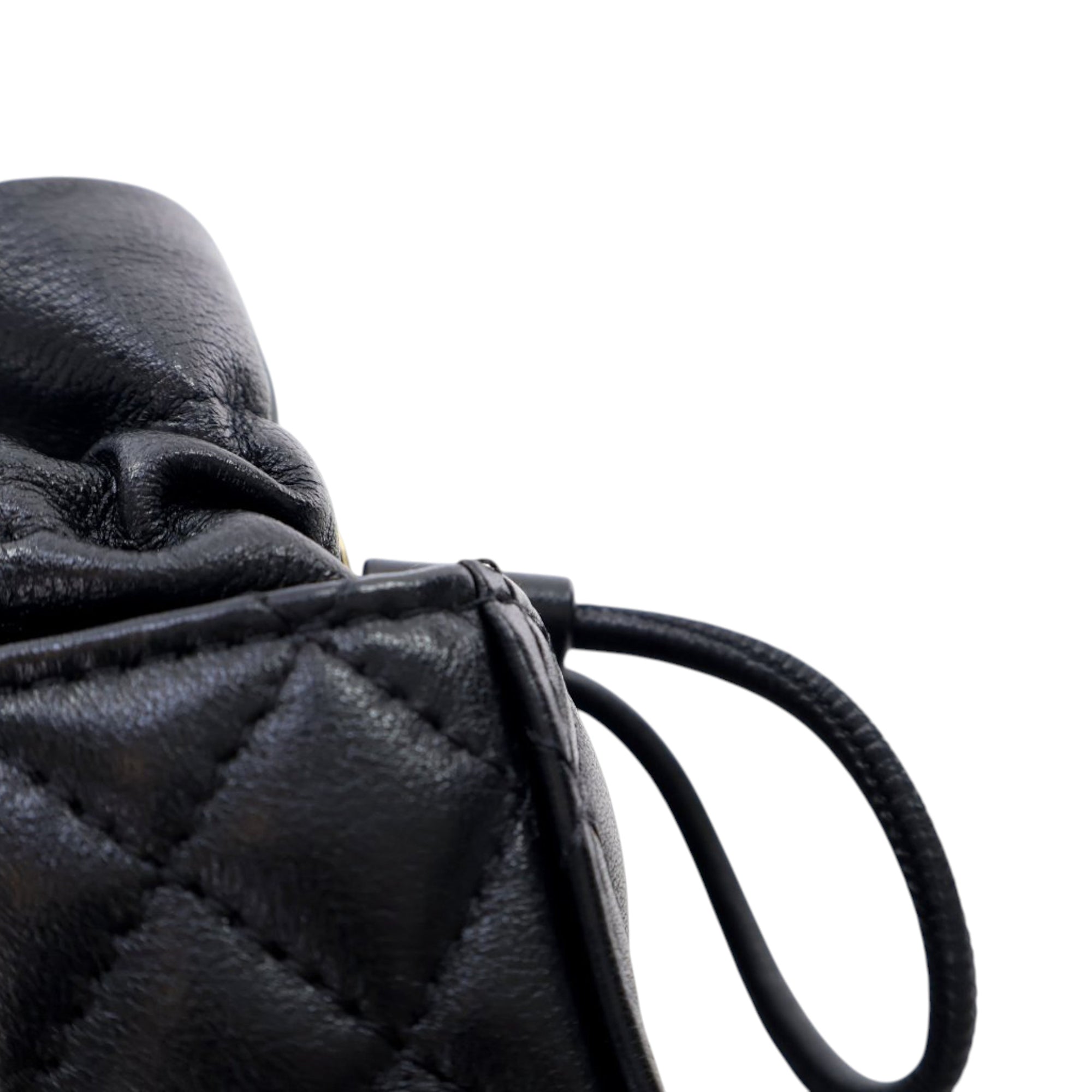 Chanel Mini Quilted Calfskin Drawstring Bucket Bag - image 9