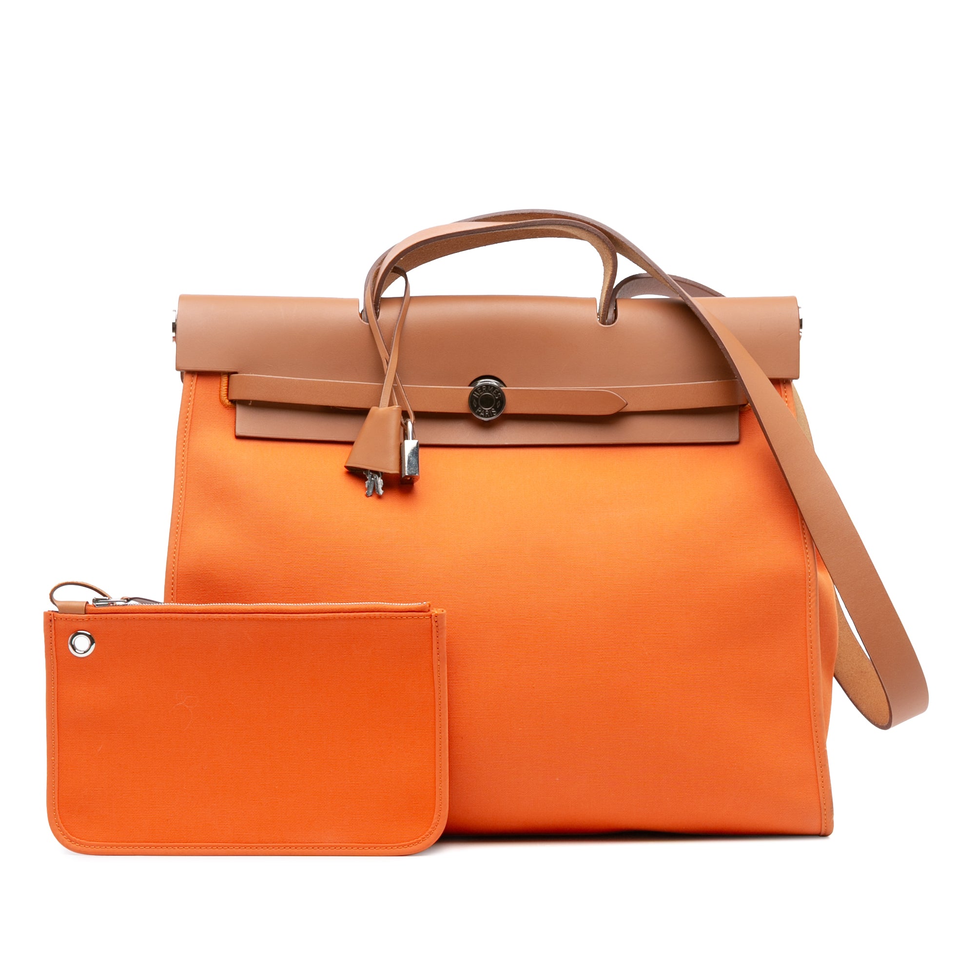 Hermès Toile Herbag Zip 39 - image 9
