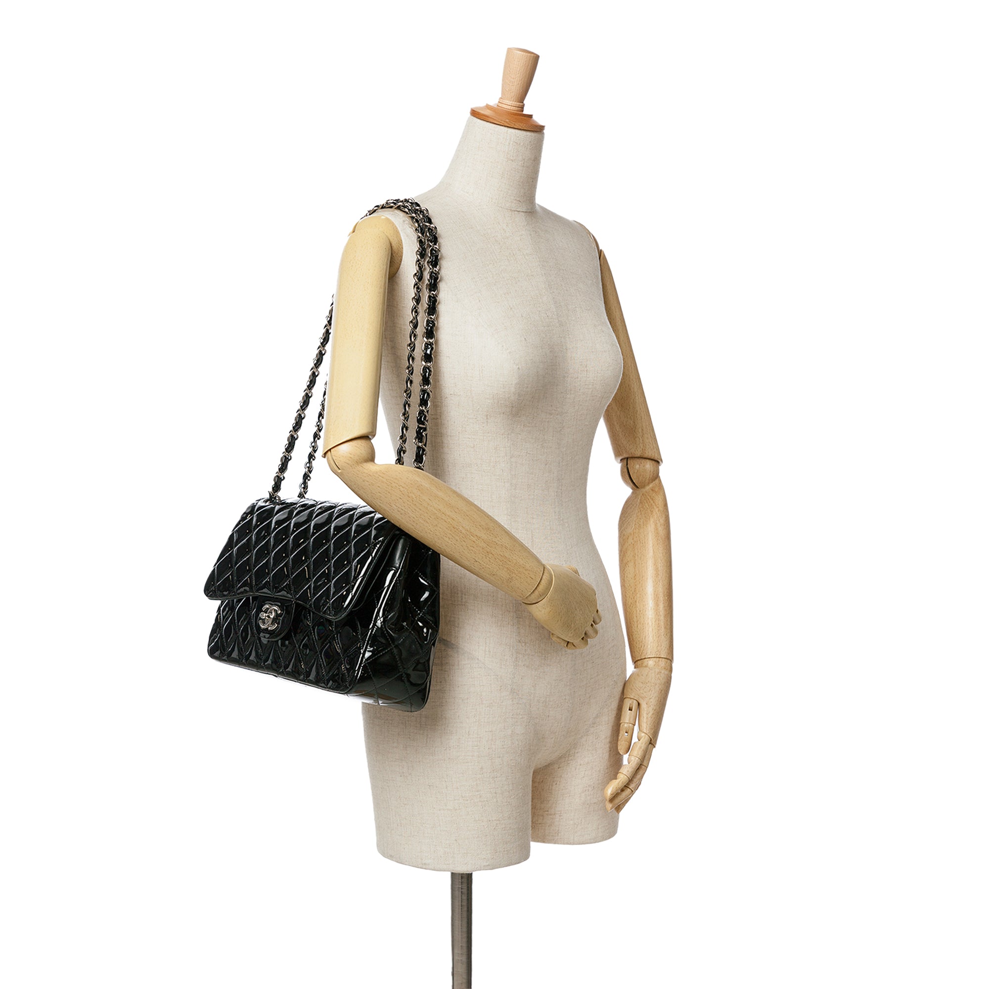 Chanel Jumbo Classic Patent Double Flap - image 10