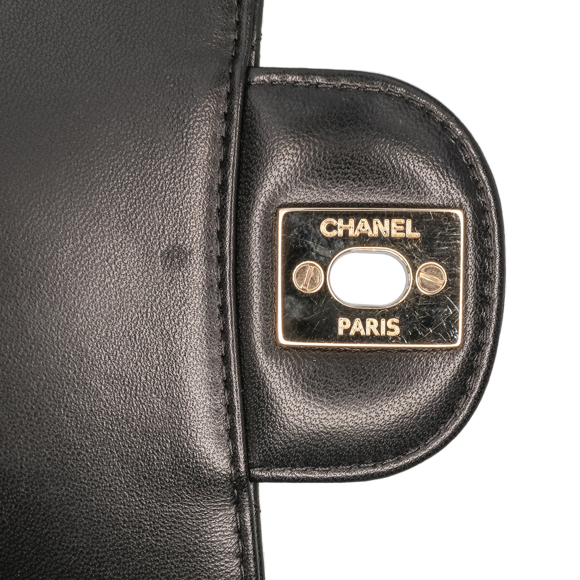 Chanel Mini Square Classic Chevron Lambskin Single Flap - image 7