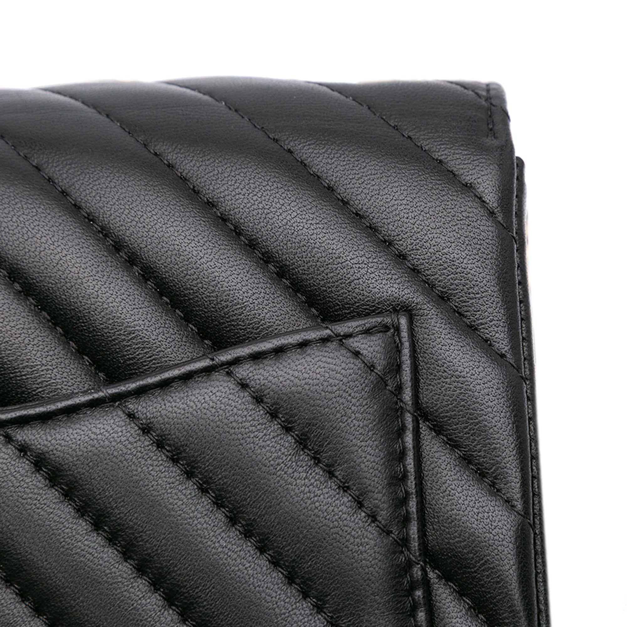 Chanel Mini Square Classic Chevron Lambskin Single Flap - image 8