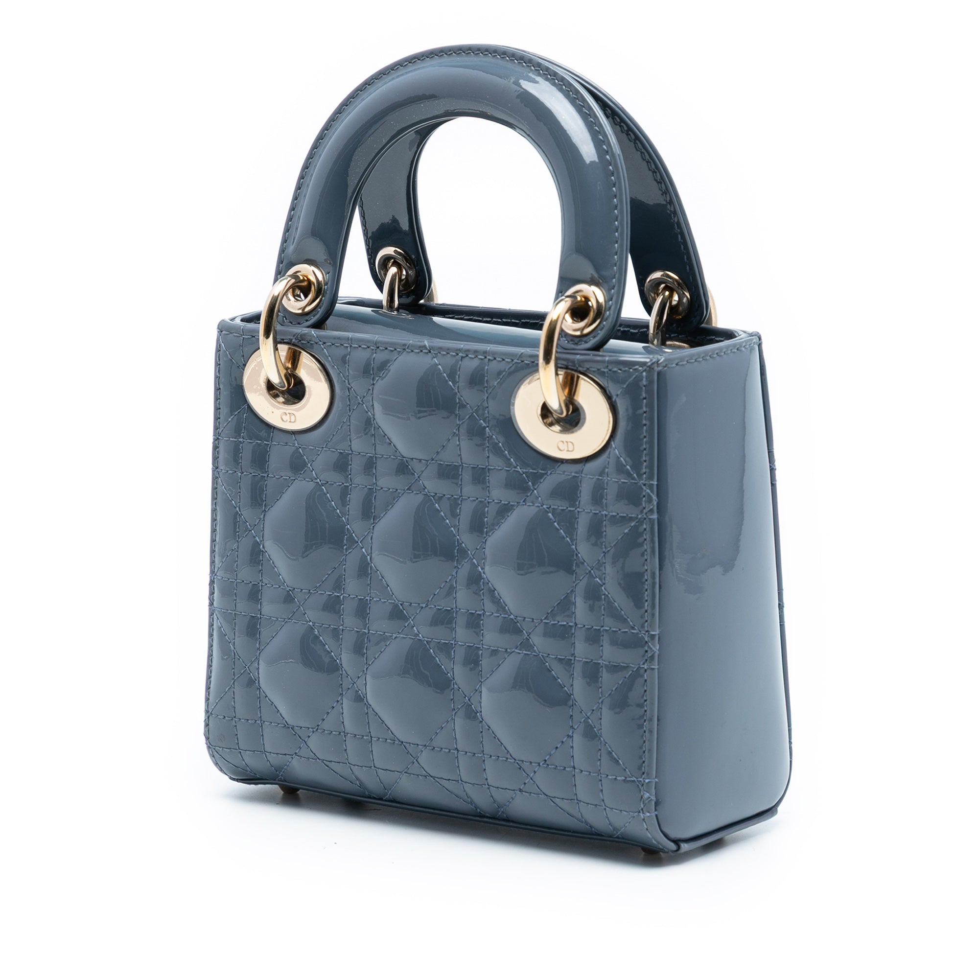 Dior Mini Patent Cannage Lady Dior - image 2