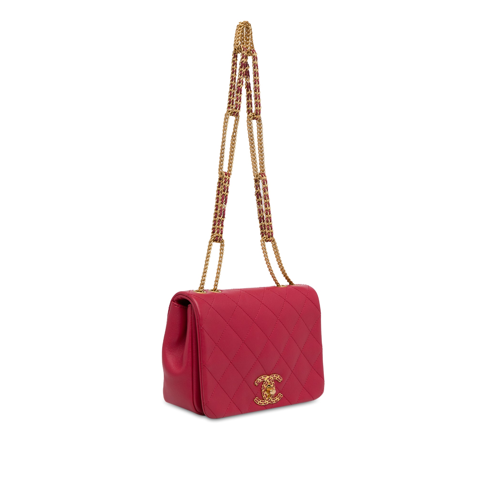 Chanel Small Quilted Lambskin On And On Chain Flap - image 2