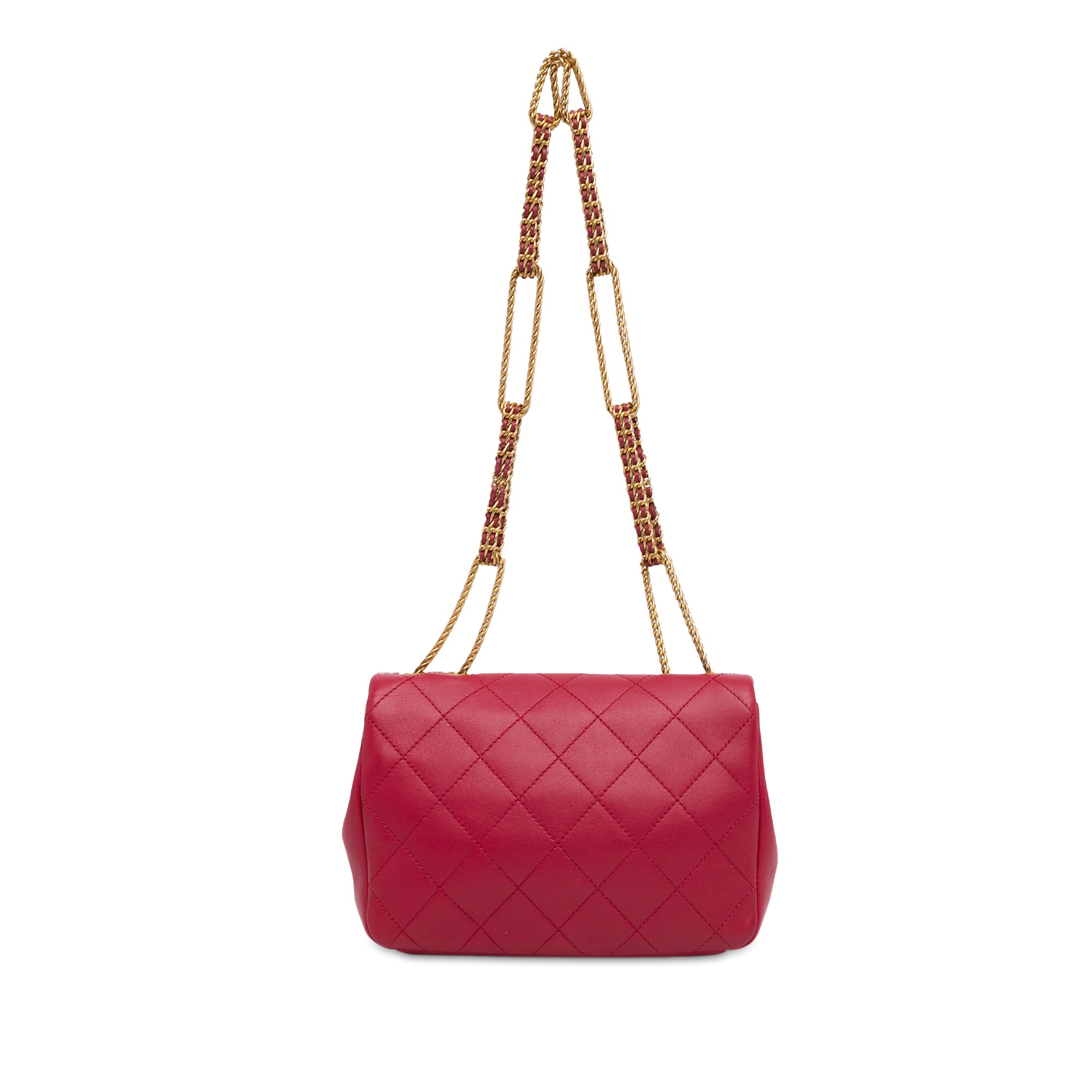 Chanel Small Quilted Lambskin On And On Chain Flap - image 3