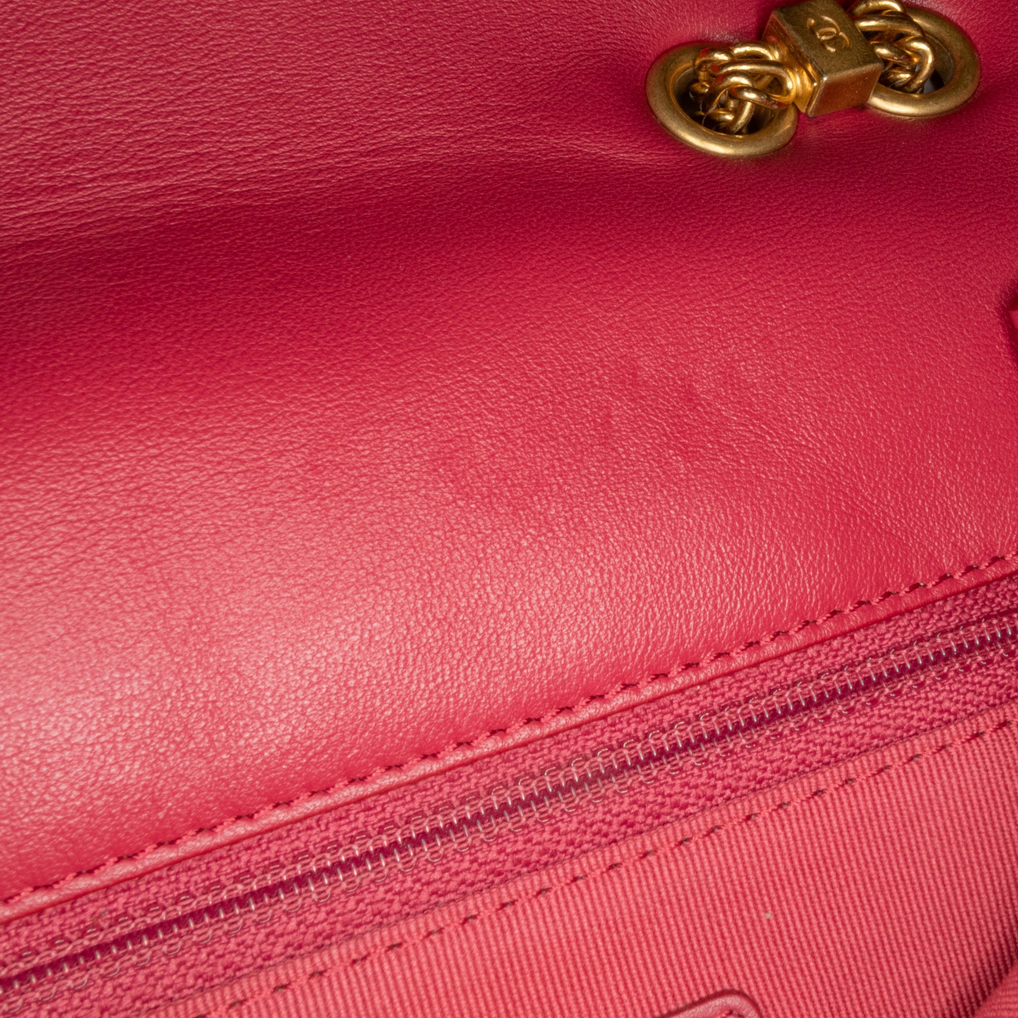 Chanel Small Quilted Lambskin On And On Chain Flap - image 8