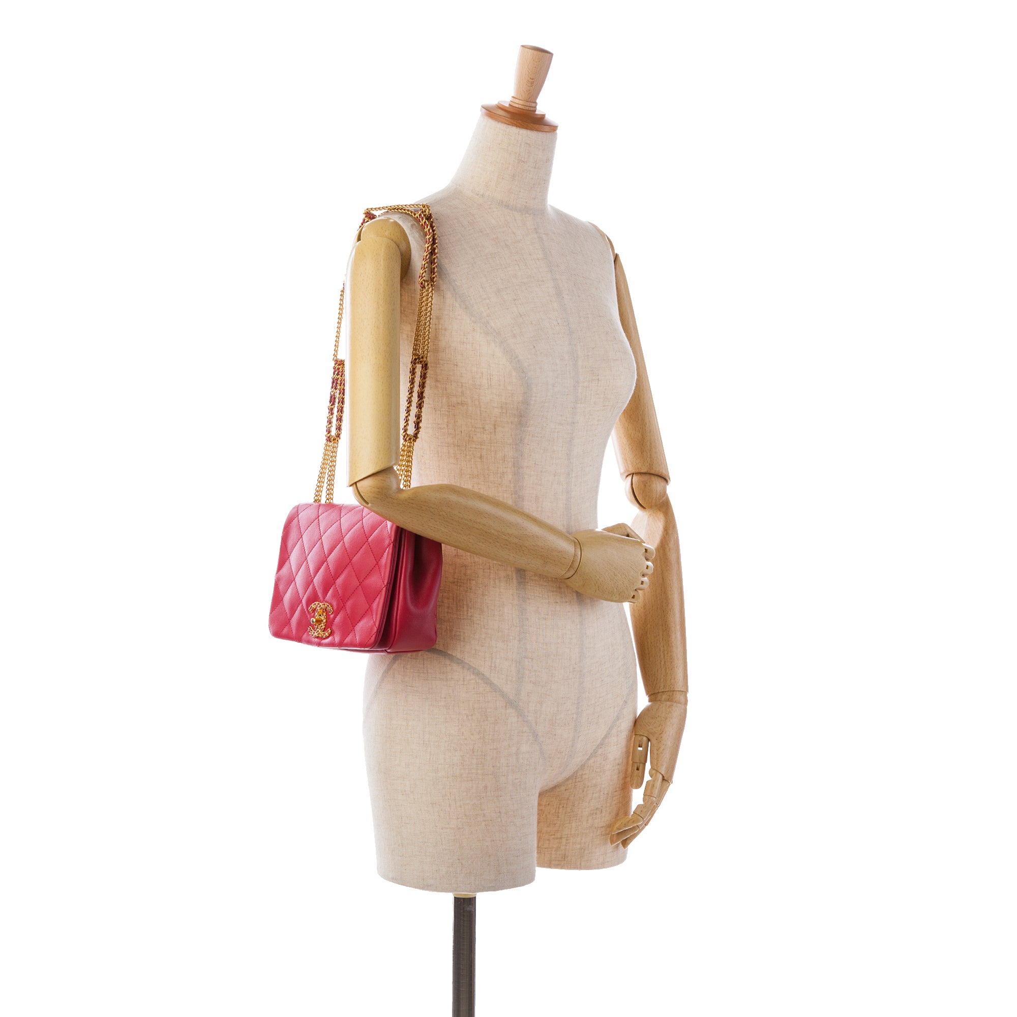 Chanel Small Quilted Lambskin On And On Chain Flap - image 9