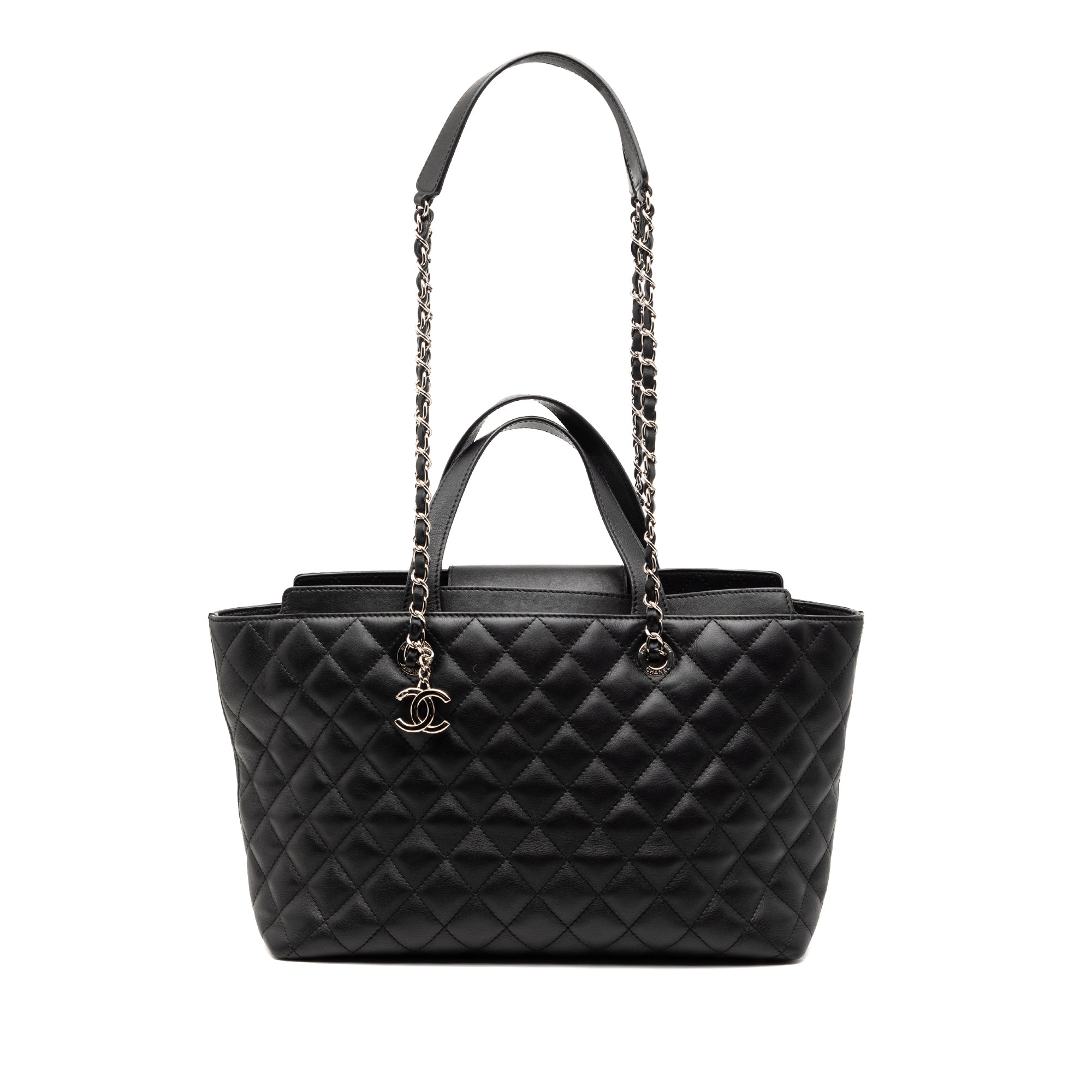 Chanel Large Quilted Calfskin Convertible Daily Shopping Tote - image 1