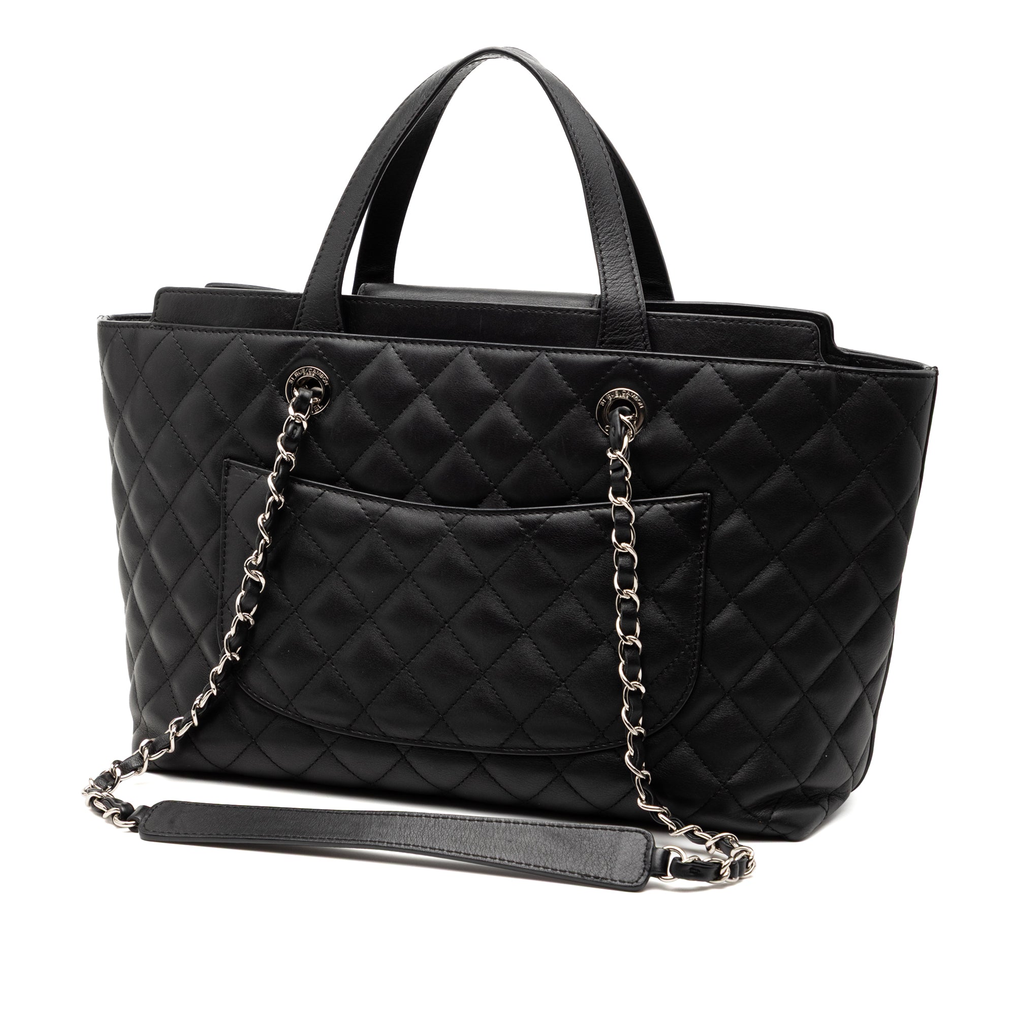 Chanel Large Quilted Calfskin Convertible Daily Shopping Tote - image 2
