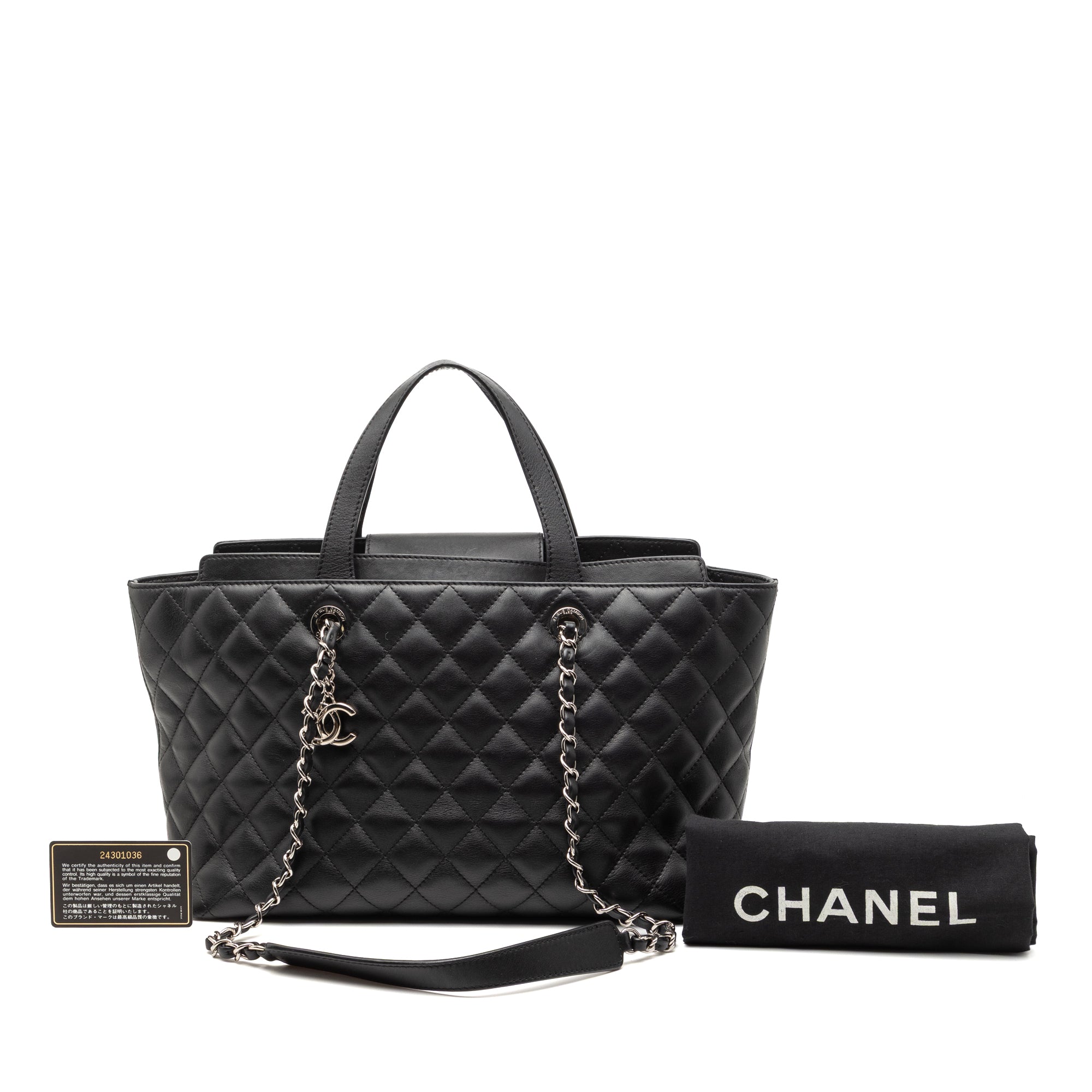 Chanel Large Quilted Calfskin Convertible Daily Shopping Tote - image 8
