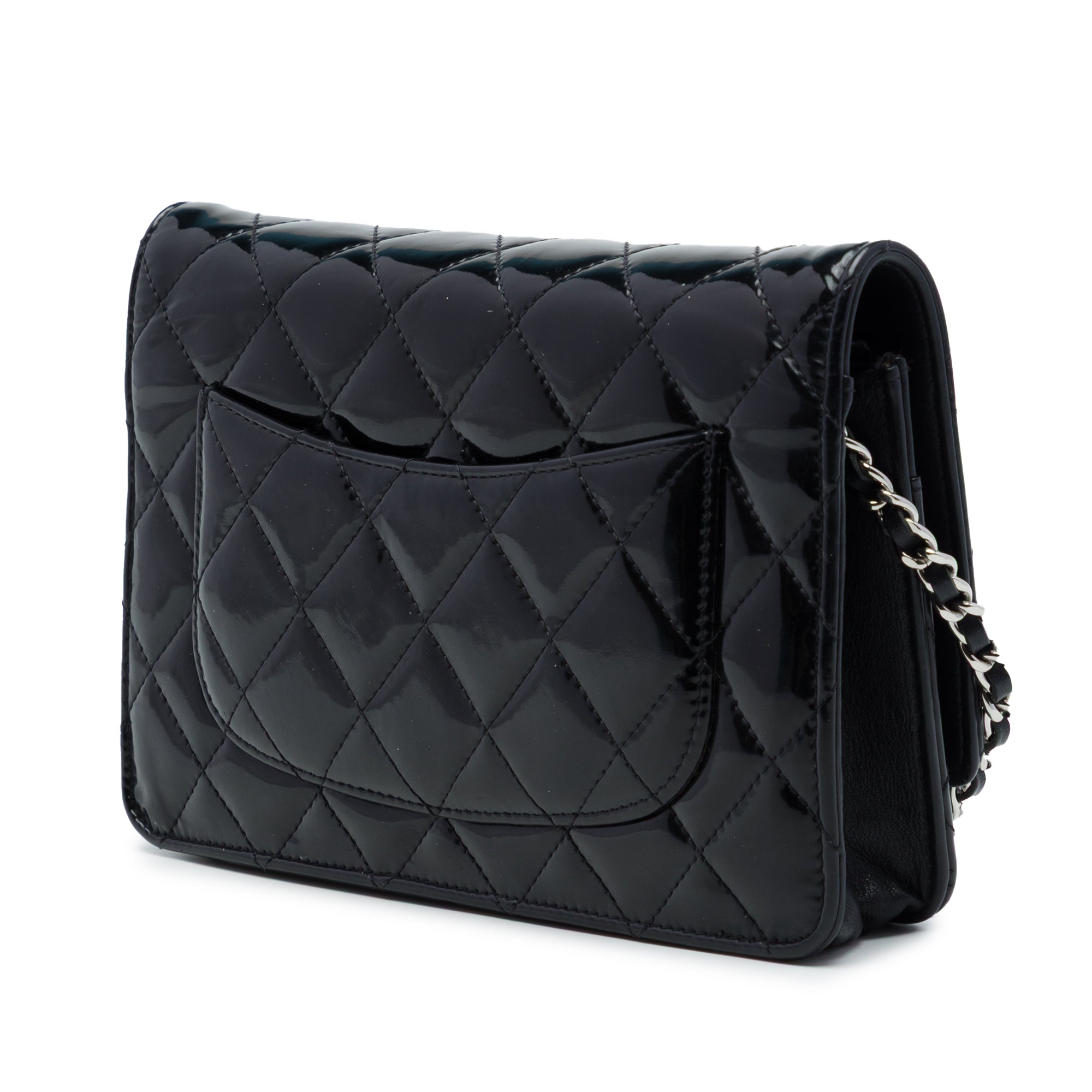 Chanel CC Quilted Patent Wallet On Chain - image 2