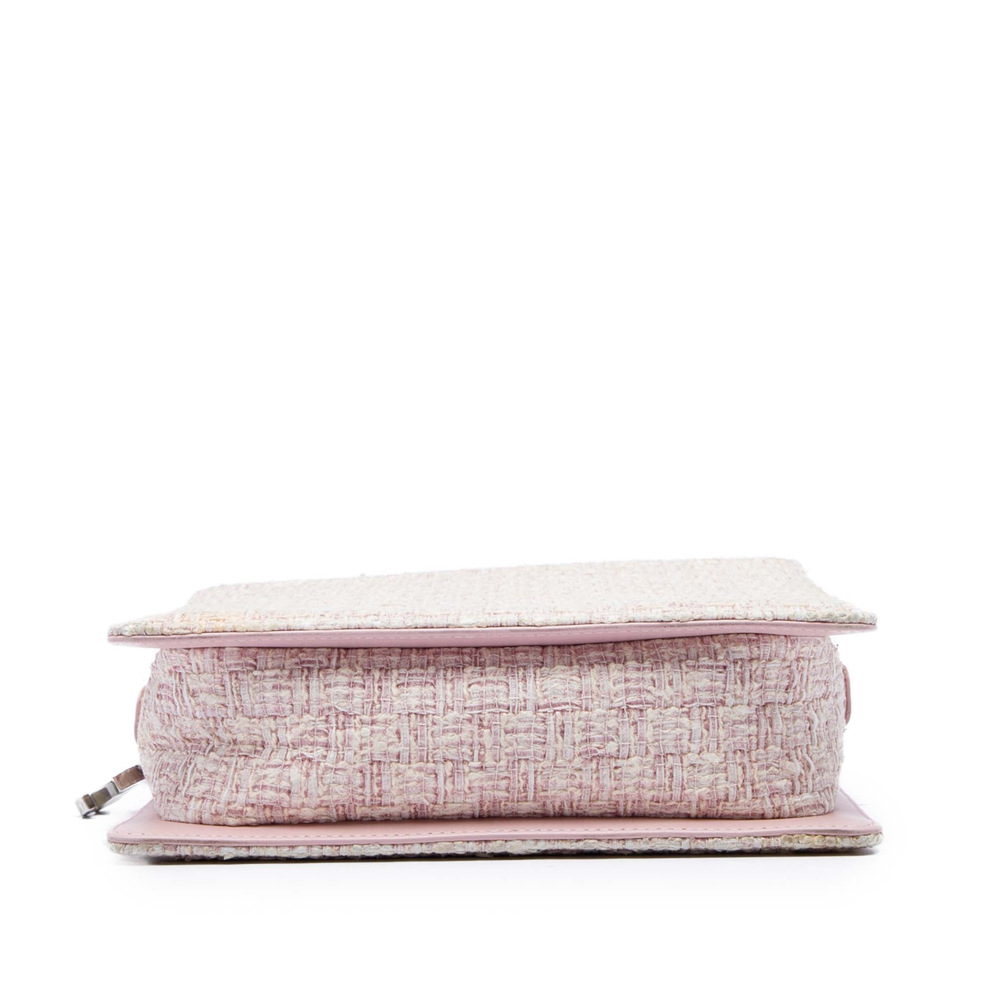 Chanel Square Tweed PVC Chain Fantasy Shoulder Bag - image 3