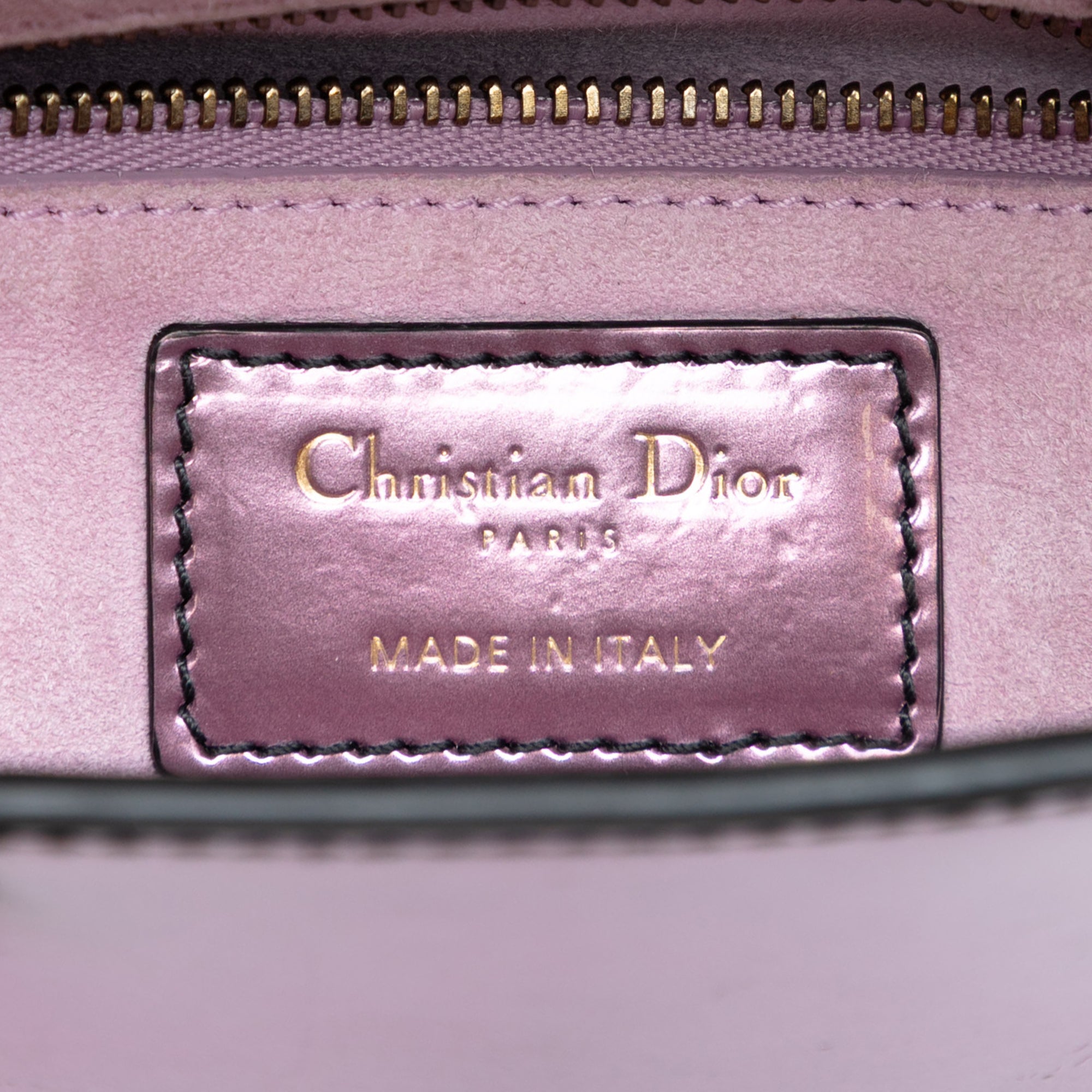 Dior Mini Metallic Patent Lady Dior - image 5