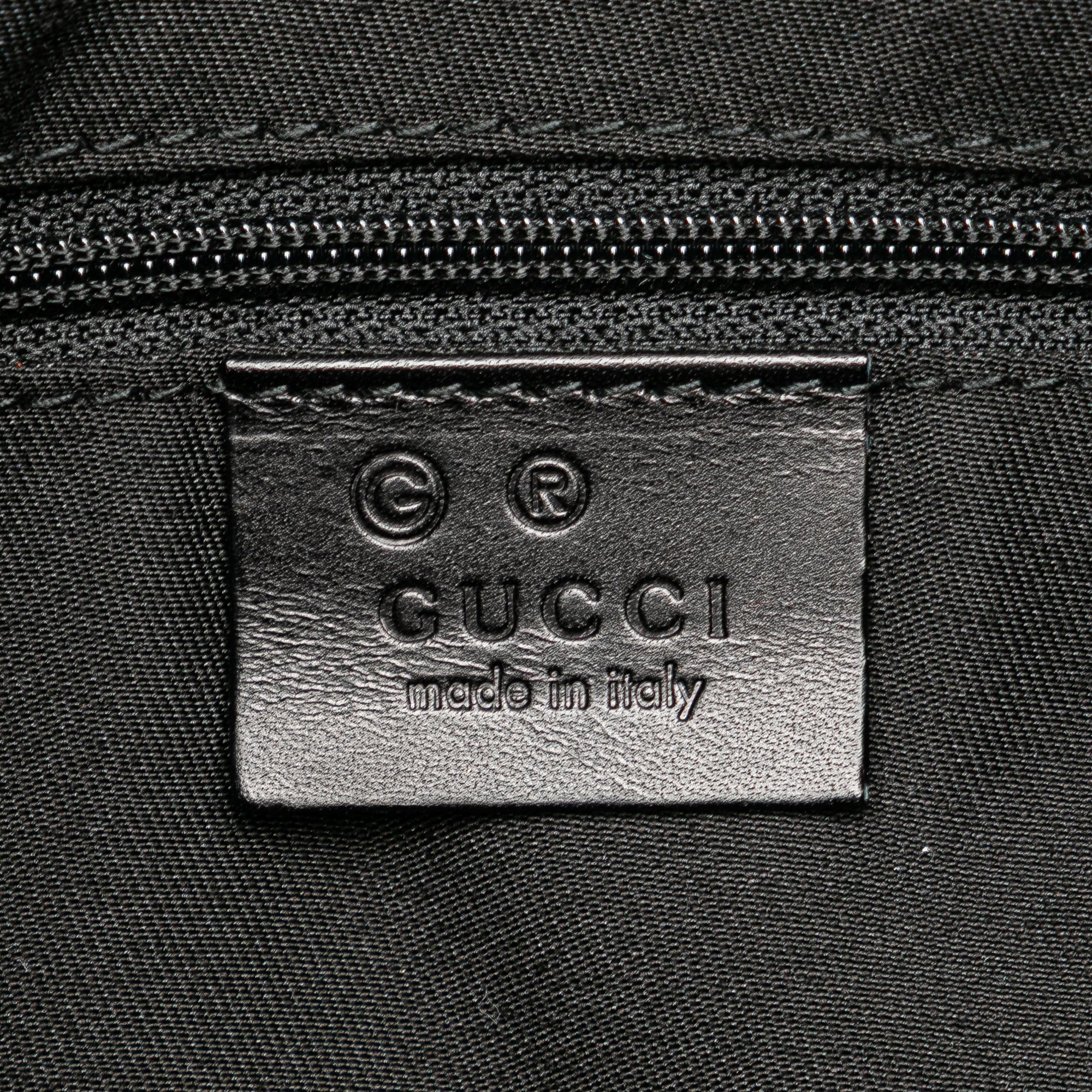 Gucci Large GG Denim Horsebit Classic Ring Hobo