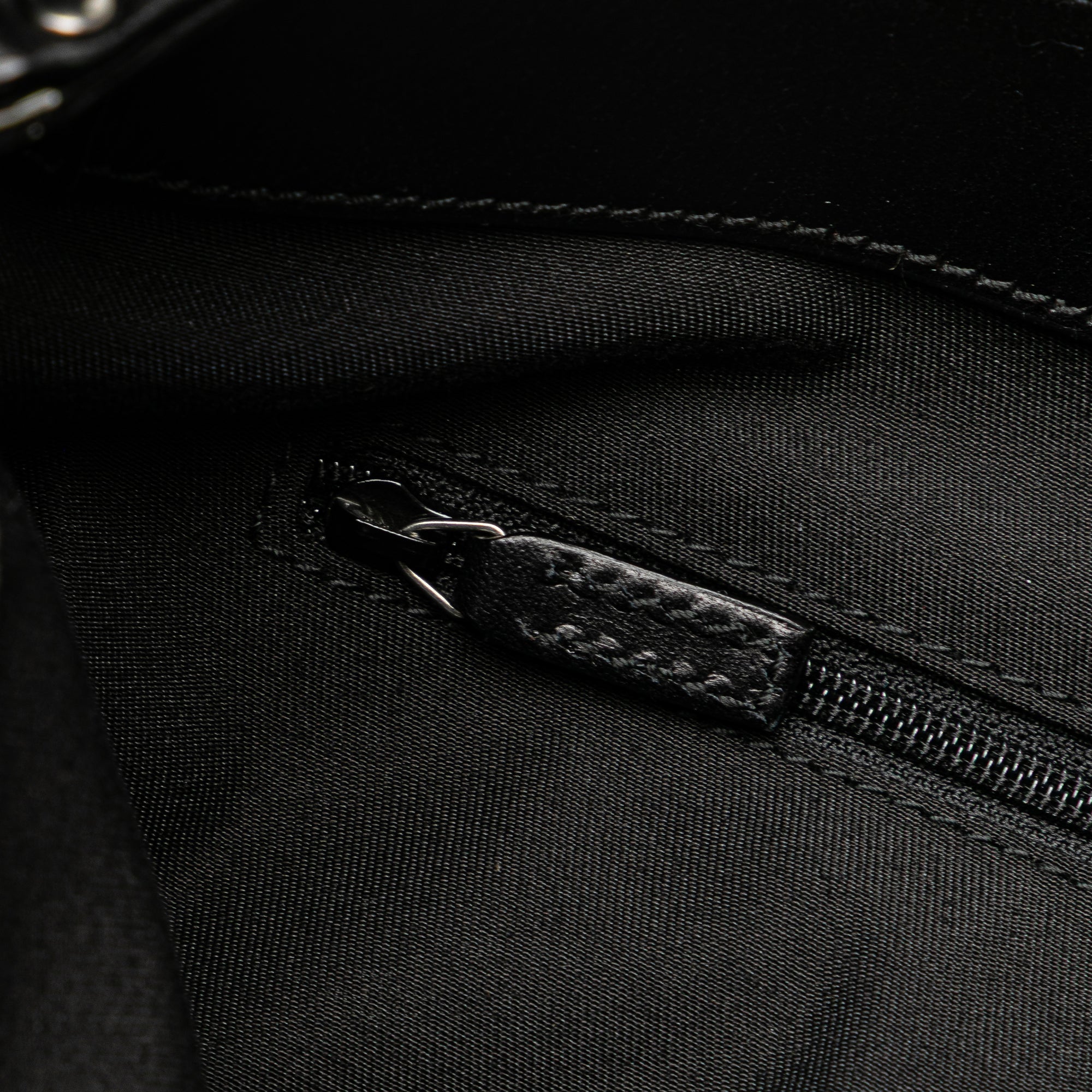 Gucci Large GG Denim Horsebit Classic Ring Hobo