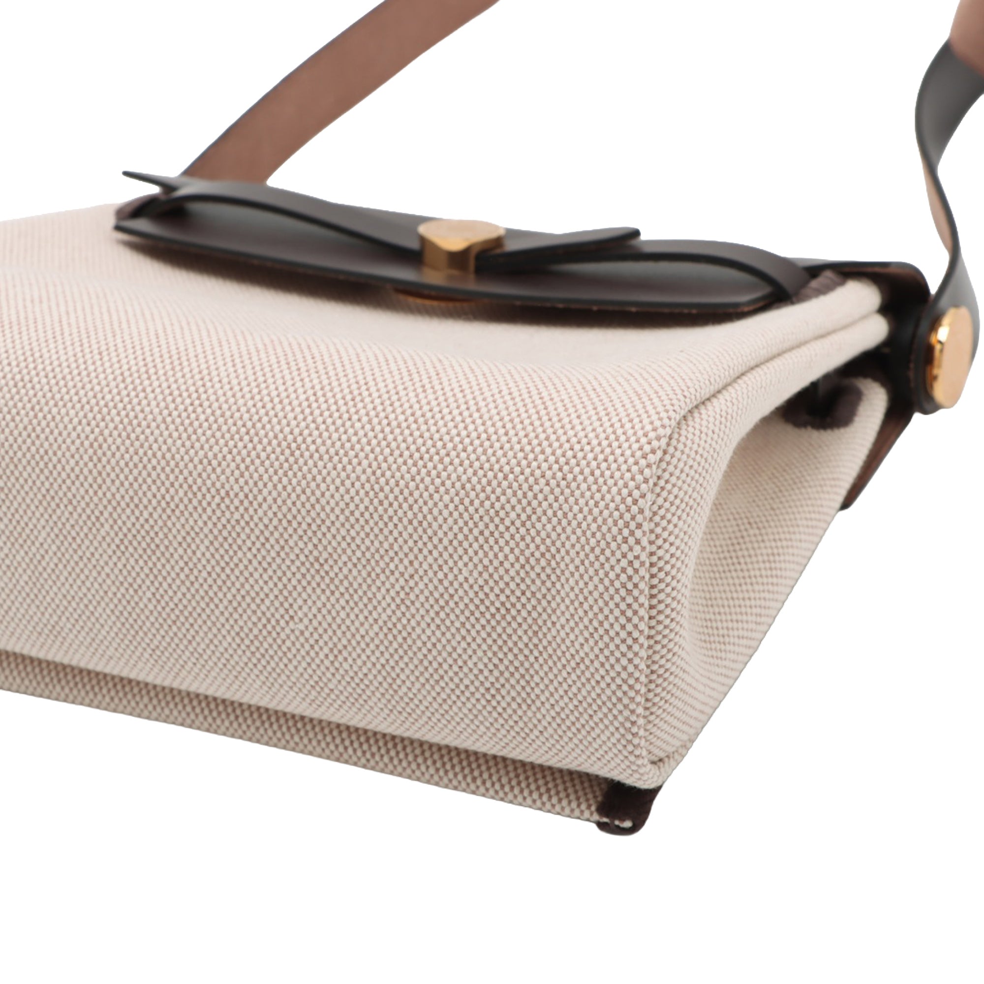 Hermès Military Toile and Vache Hunter Herbag Zip 20 - image 8