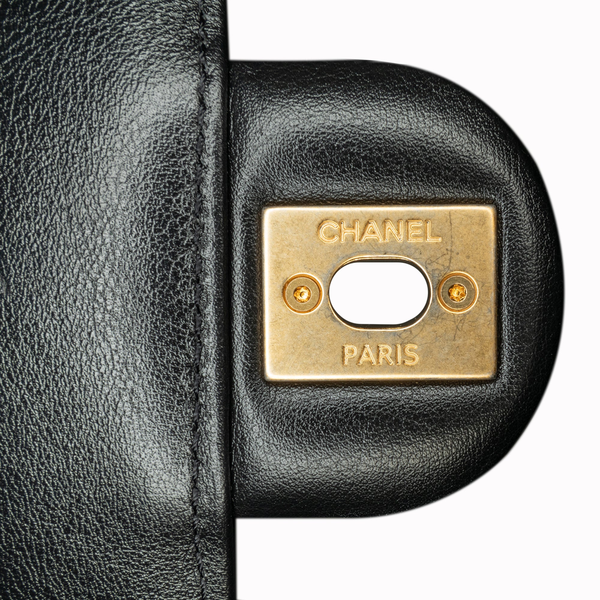 Chanel Mini Square Calfskin Coco Embossed Flap - image 8
