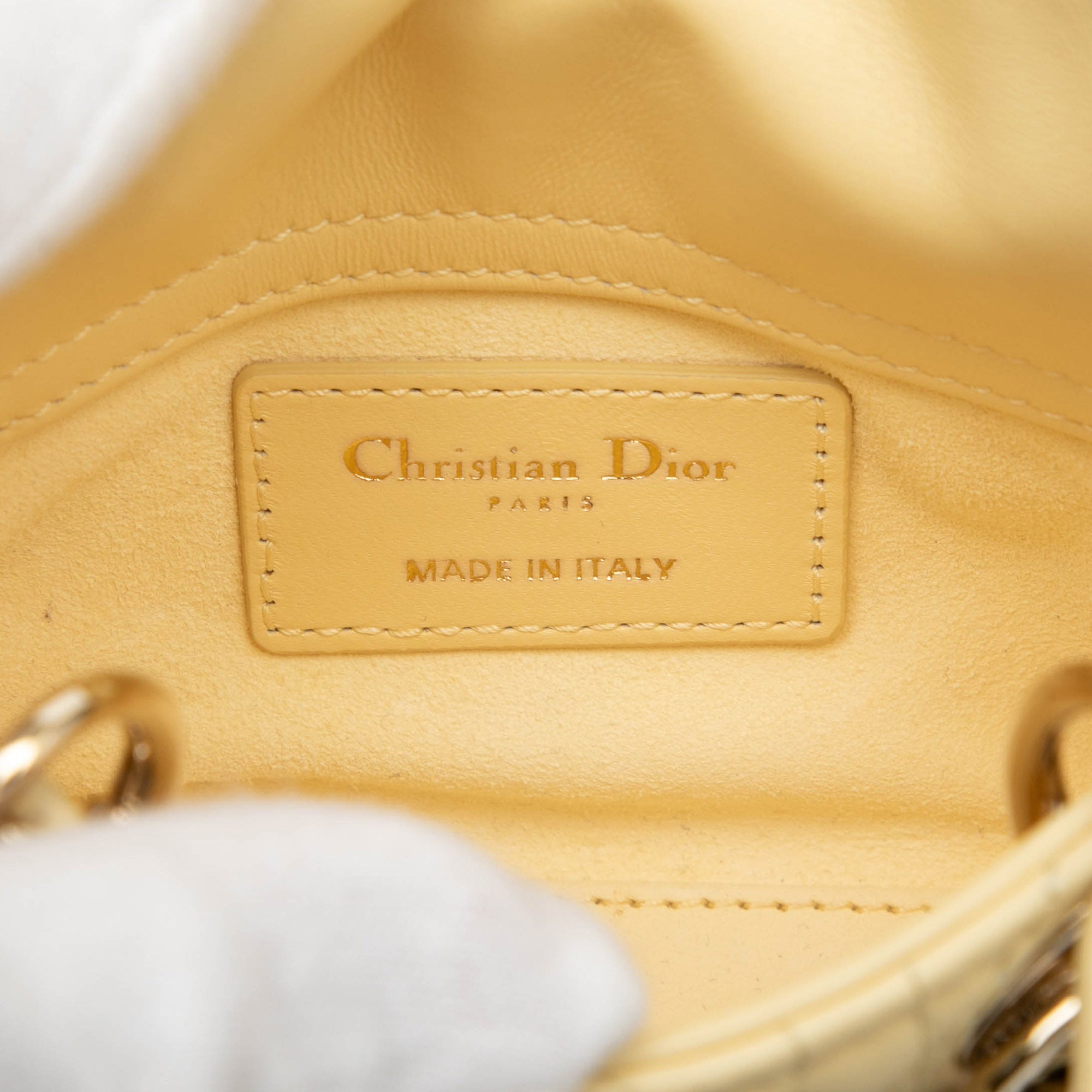 Dior Micro Lambskin Cannage Lady Dior - image 5
