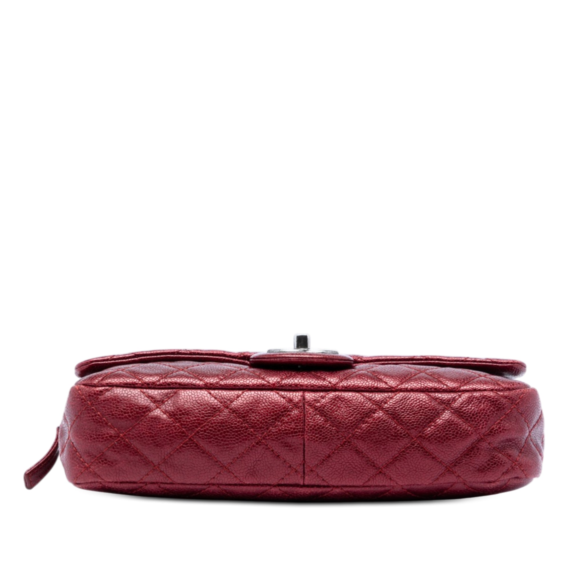 Chanel Medium Quilted Iridescent Caviar Easy Flap - image 3