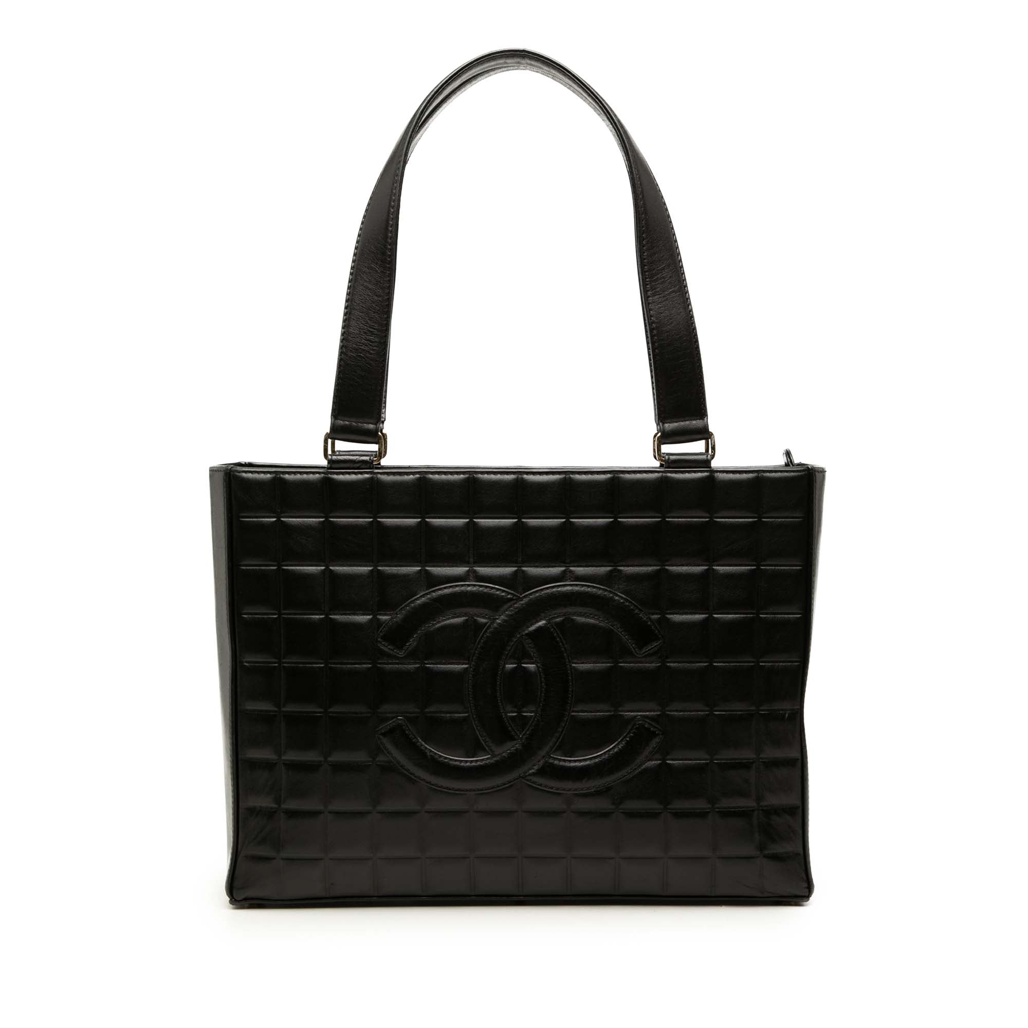 Chanel CC Chocolate Bar Lambskin Tote - image 1