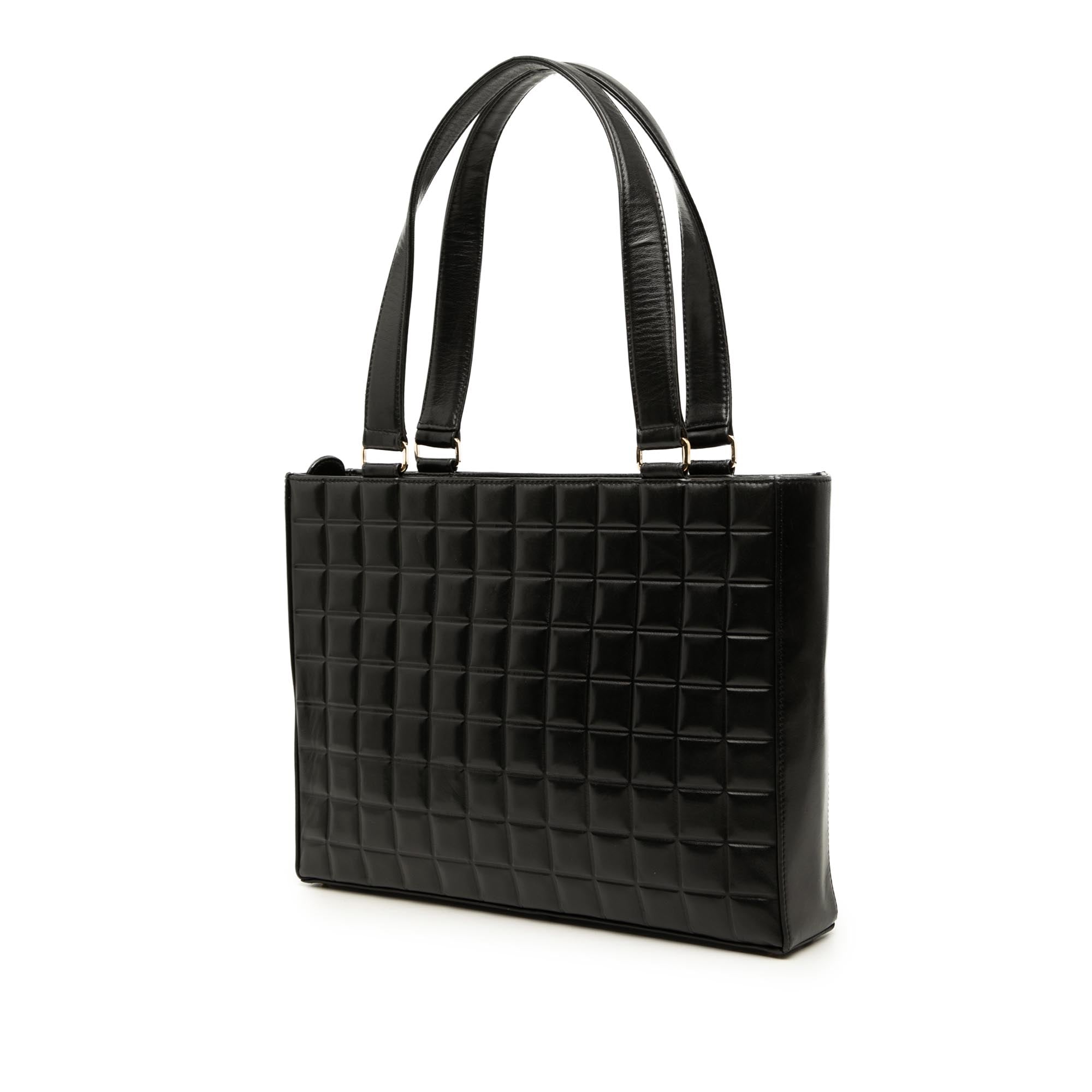 Chanel CC Chocolate Bar Lambskin Tote - image 2