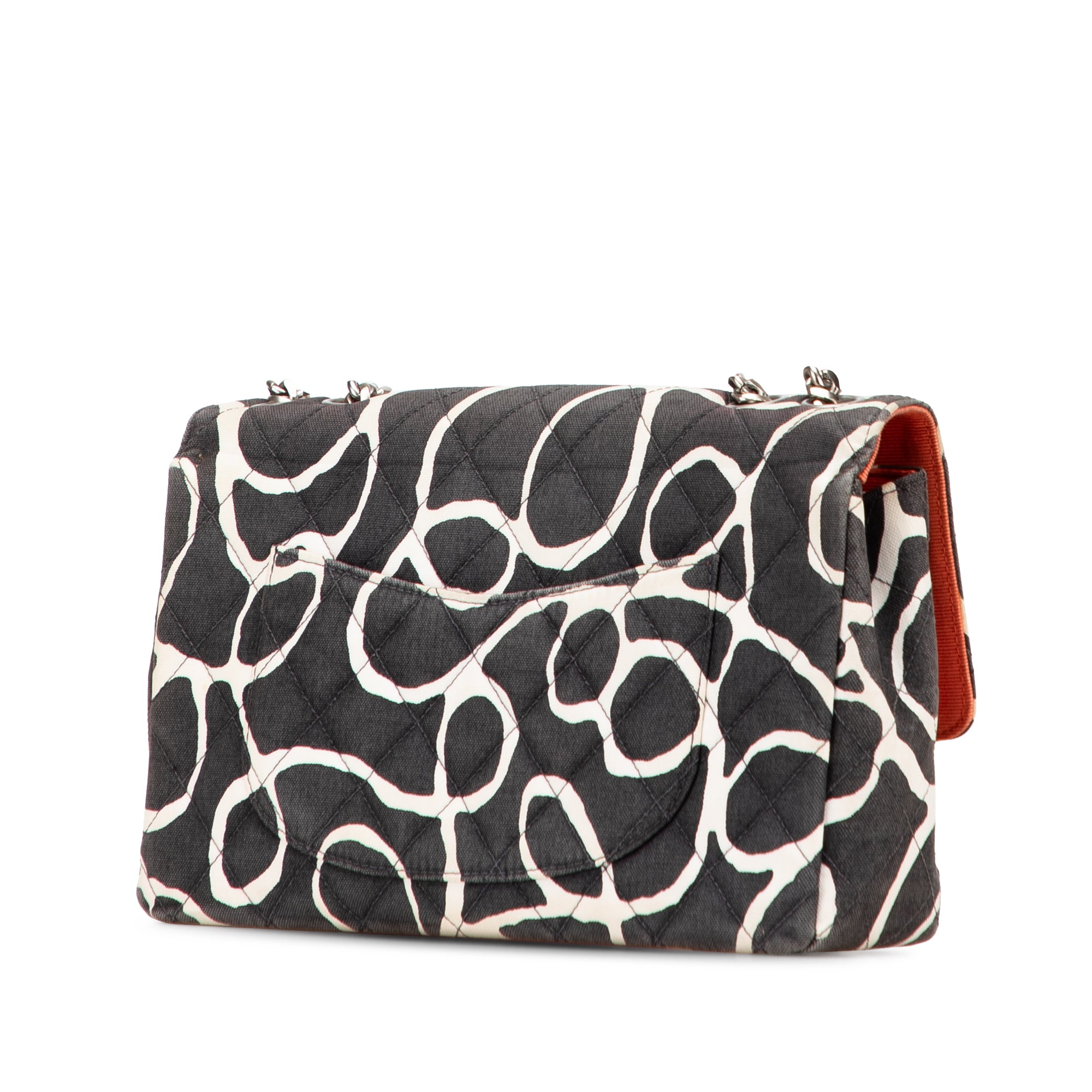 Chanel Medium CC Quilted Printed Canvas Single Flap - image 2