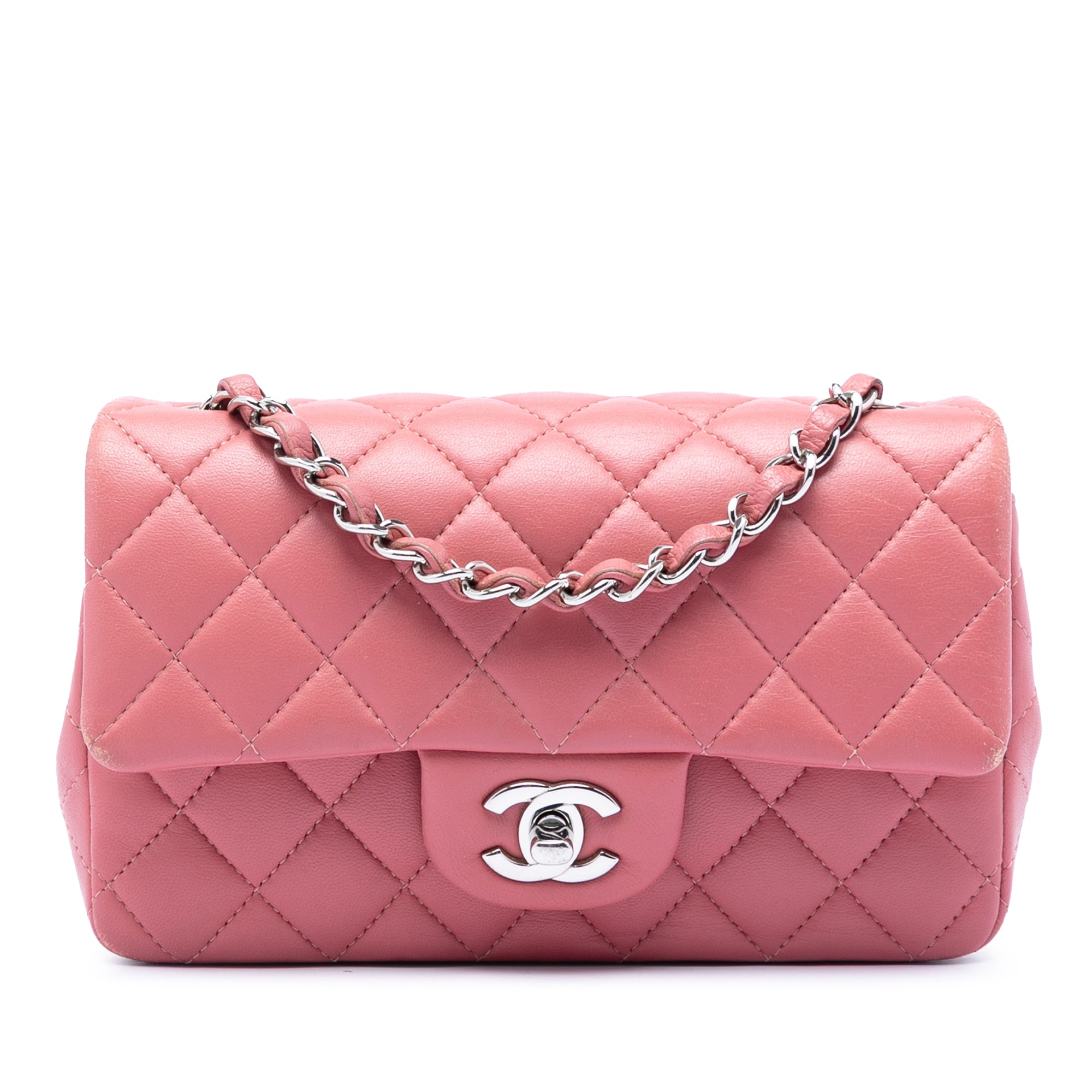 Chanel Mini Rectangular Classic Lambskin Single Flap - image 1
