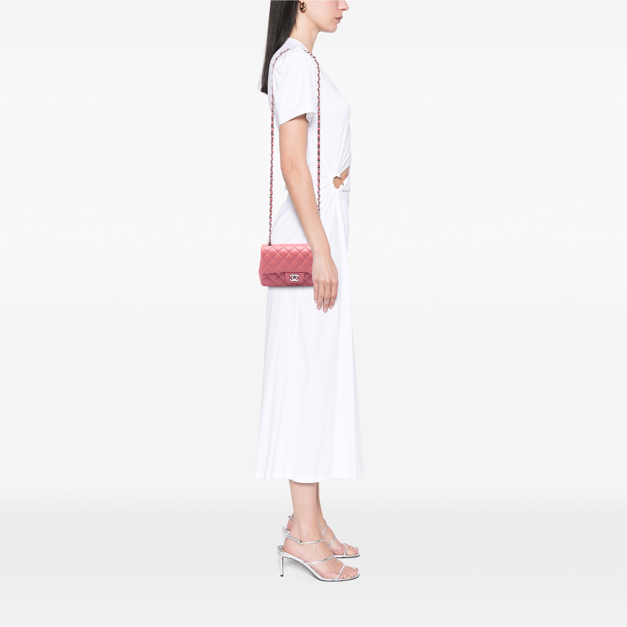 Chanel Mini Rectangular Classic Lambskin Single Flap - image 7