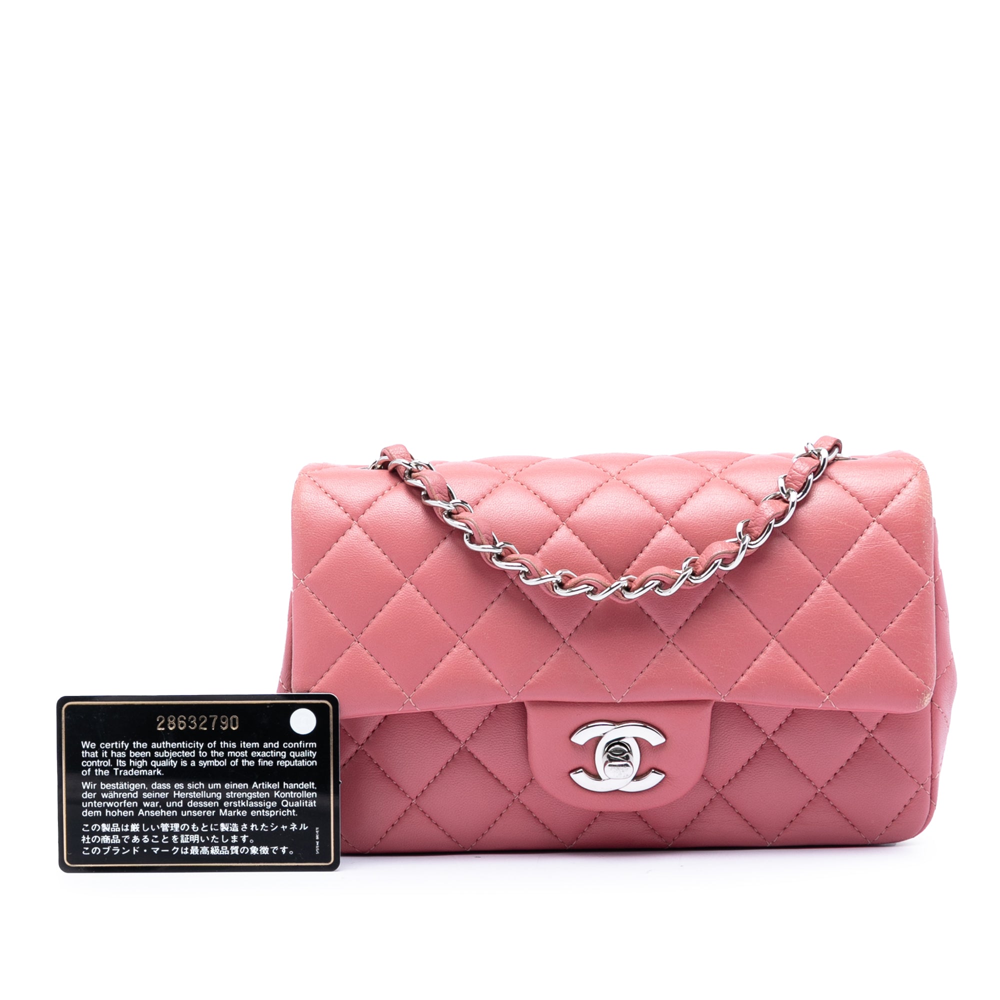Chanel Mini Rectangular Classic Lambskin Single Flap - image 8