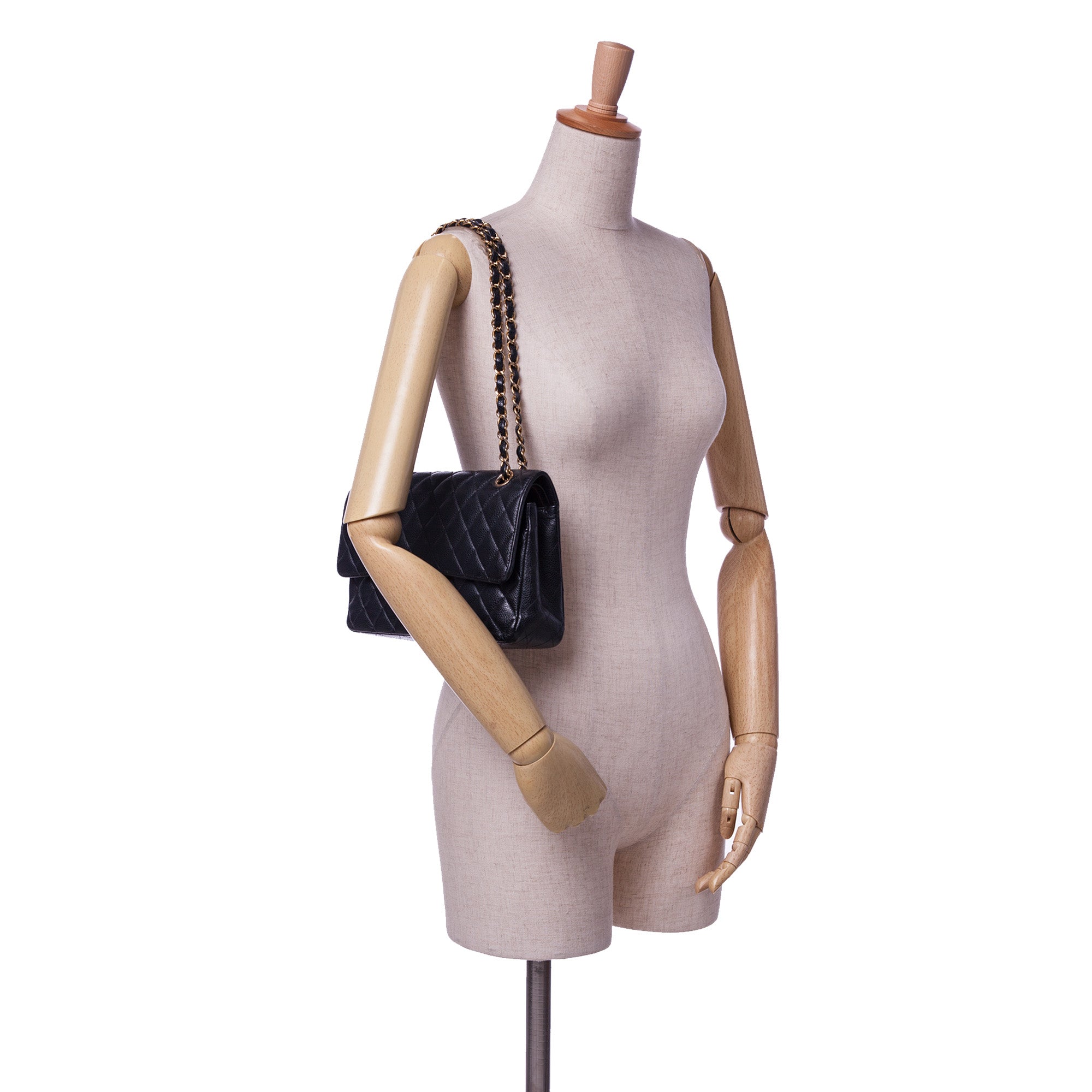 Chanel Medium Classic Caviar Double Flap - image 11