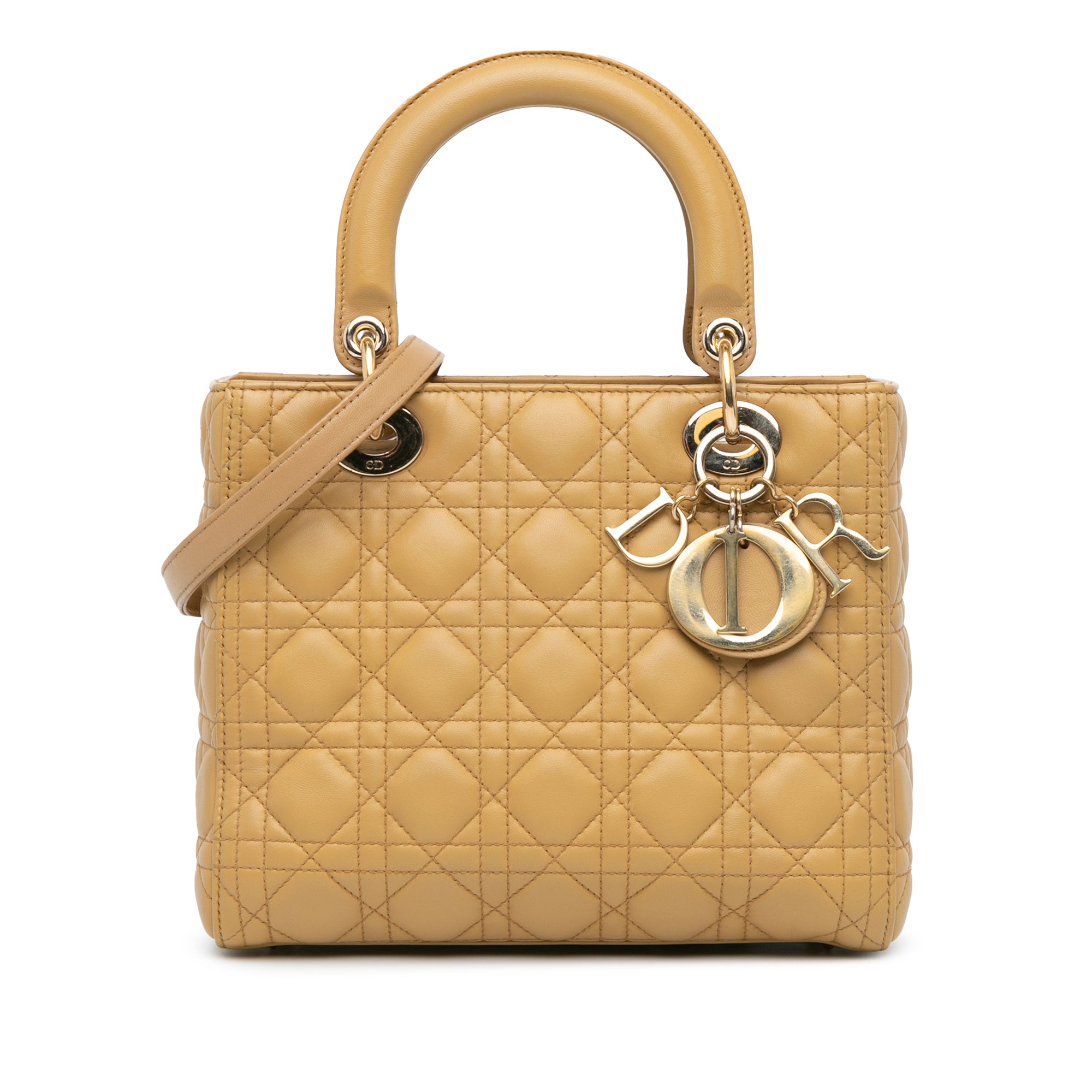 Dior Medium Lambskin Cannage Lady Dior - image 1