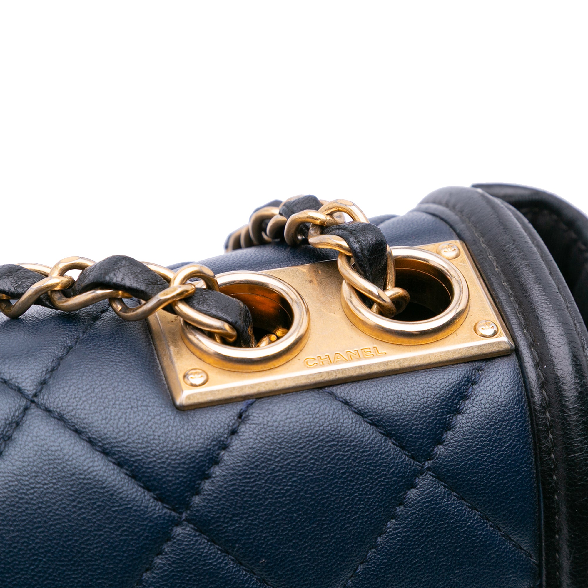Chanel Medium Bicolor Quilted Lambskin Elegant CC Flap - image 9