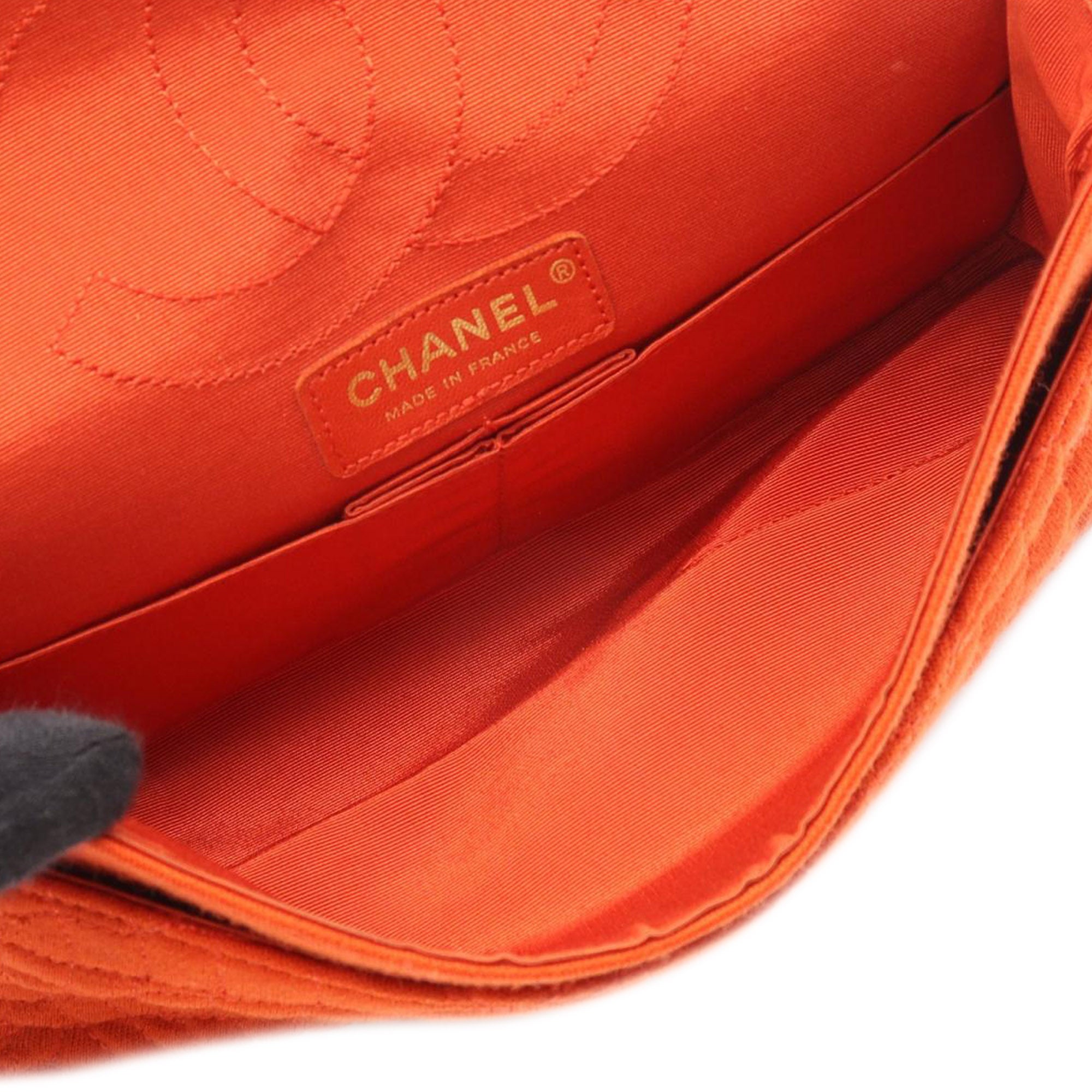 Chanel Croc Quilted Jersey Reissue 2.55 Double Flap 225 - image 3