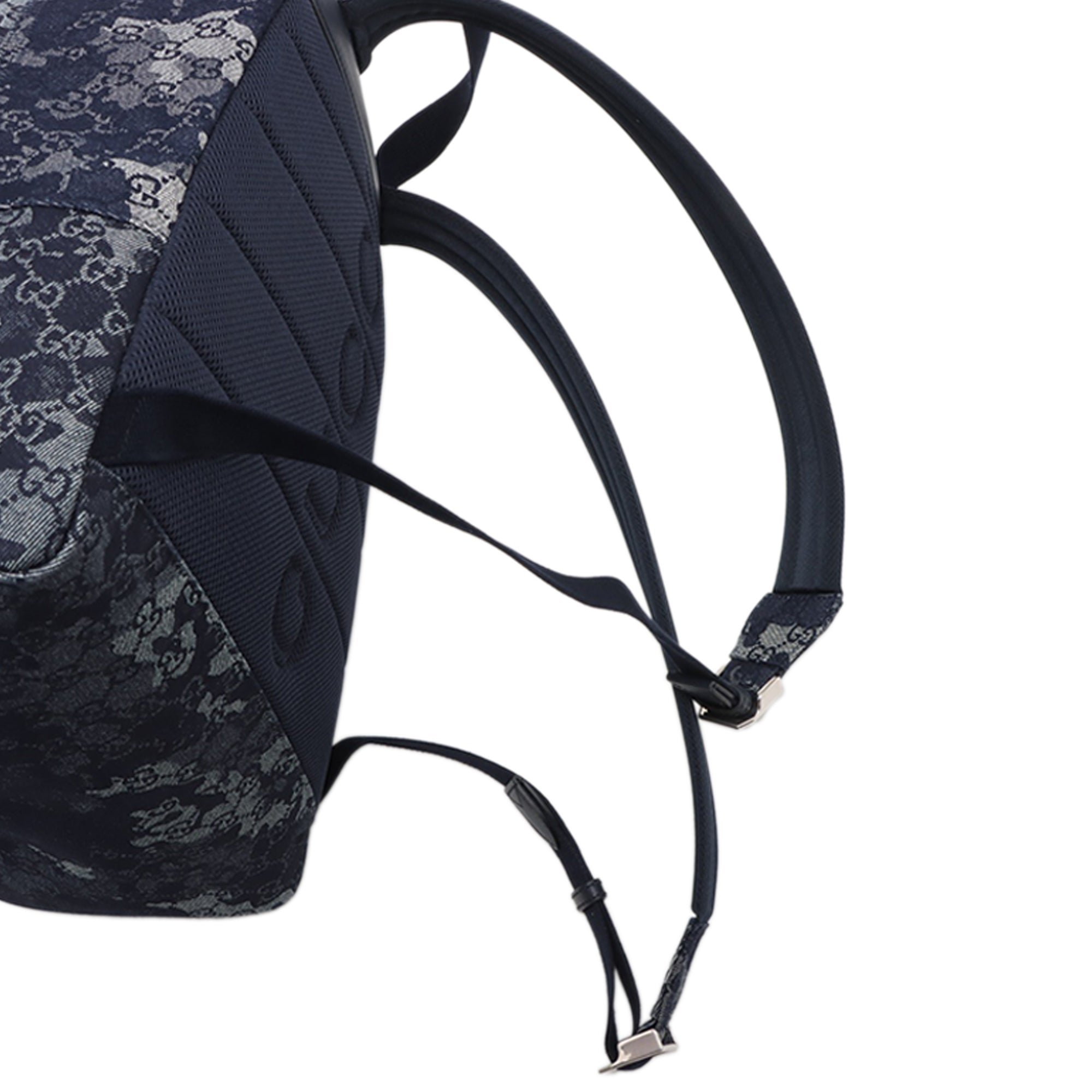 Gucci GG Denim Front Zip Camouflage Backpack - image 9