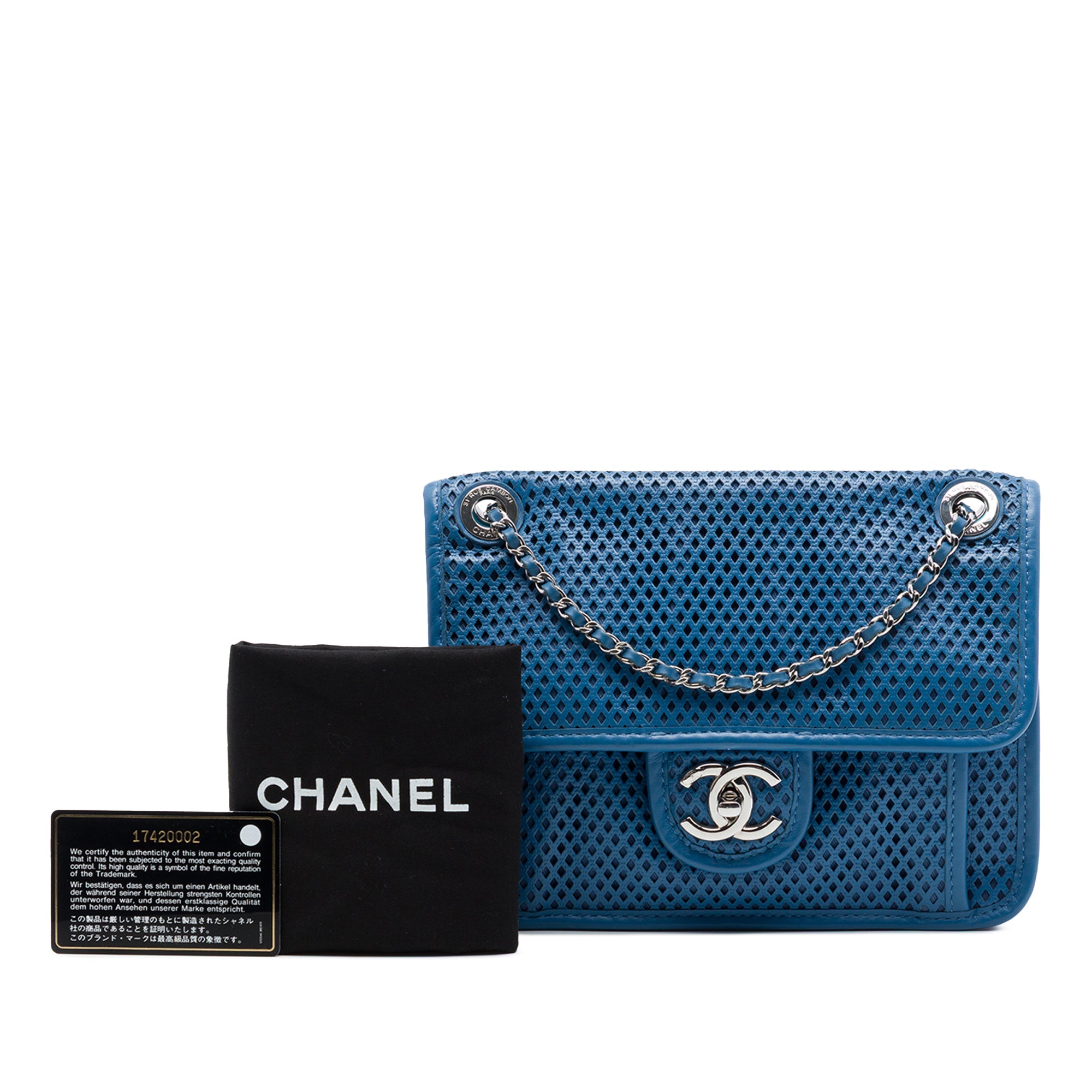 Chanel Small Perforated Calfskin Up In The Air Flap - image 7