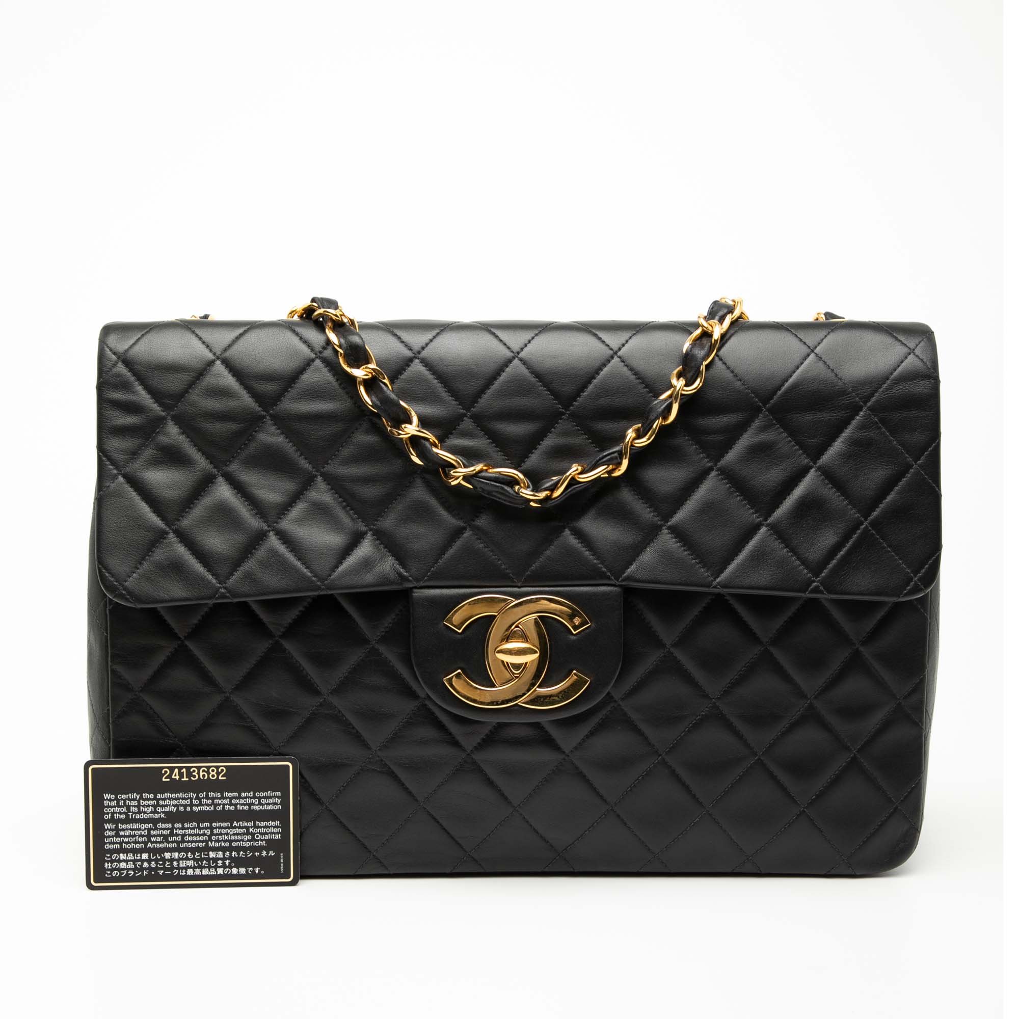 Chanel Maxi XL Classic Lambskin Single Flap - image 8