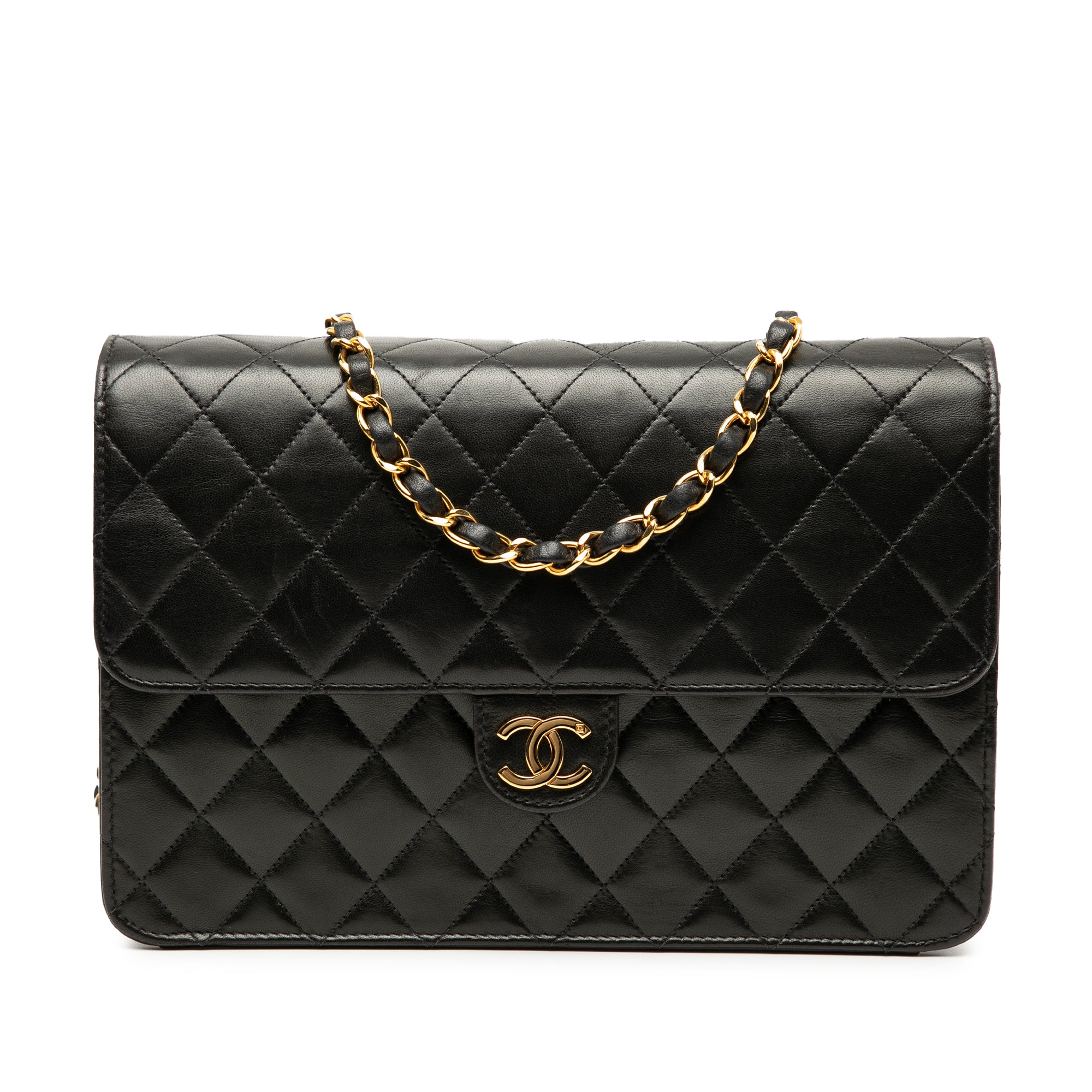 Chanel Medium CC Quilted Lambskin Single Flap - image 1