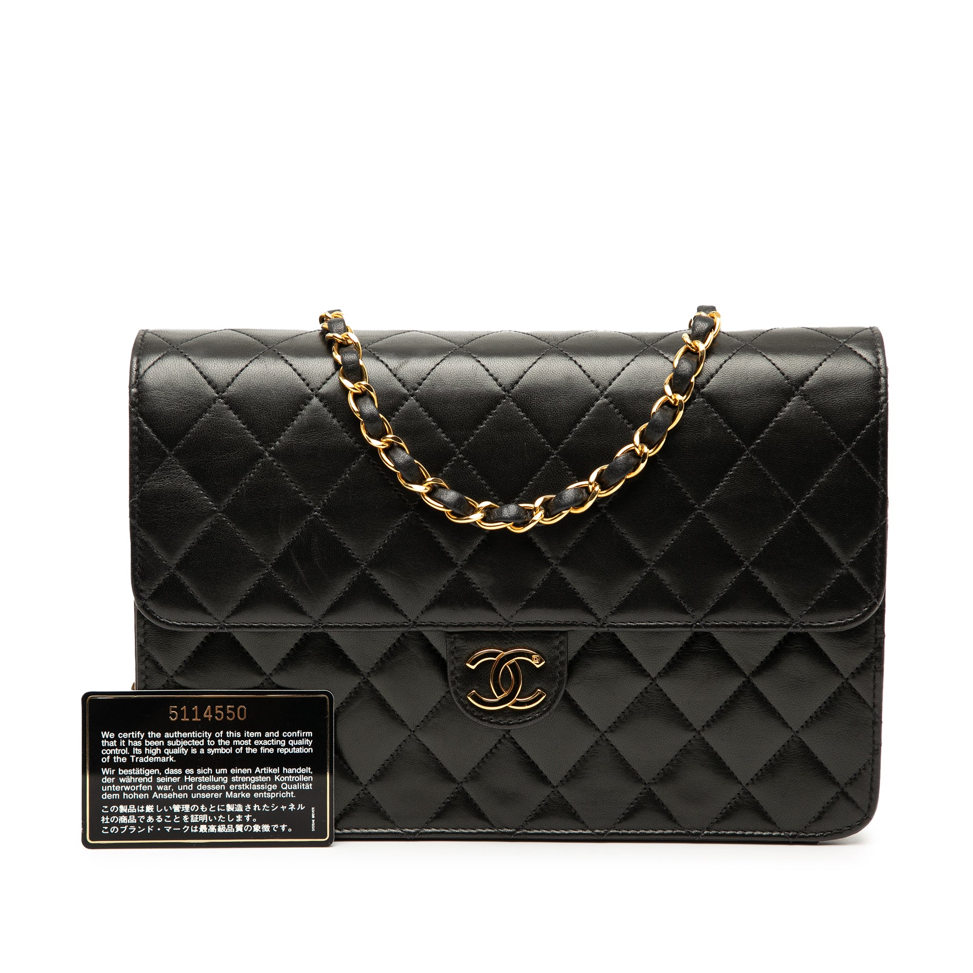 Chanel Medium CC Quilted Lambskin Single Flap - image 8
