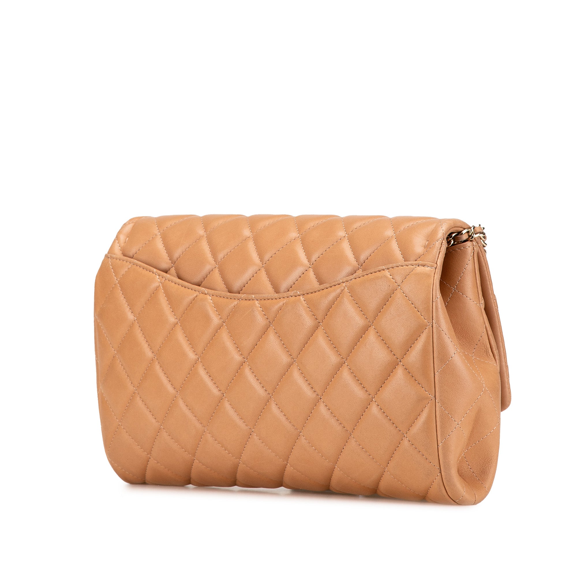 Chanel CC Quilted Lambskin Clutch With Chain - image 2