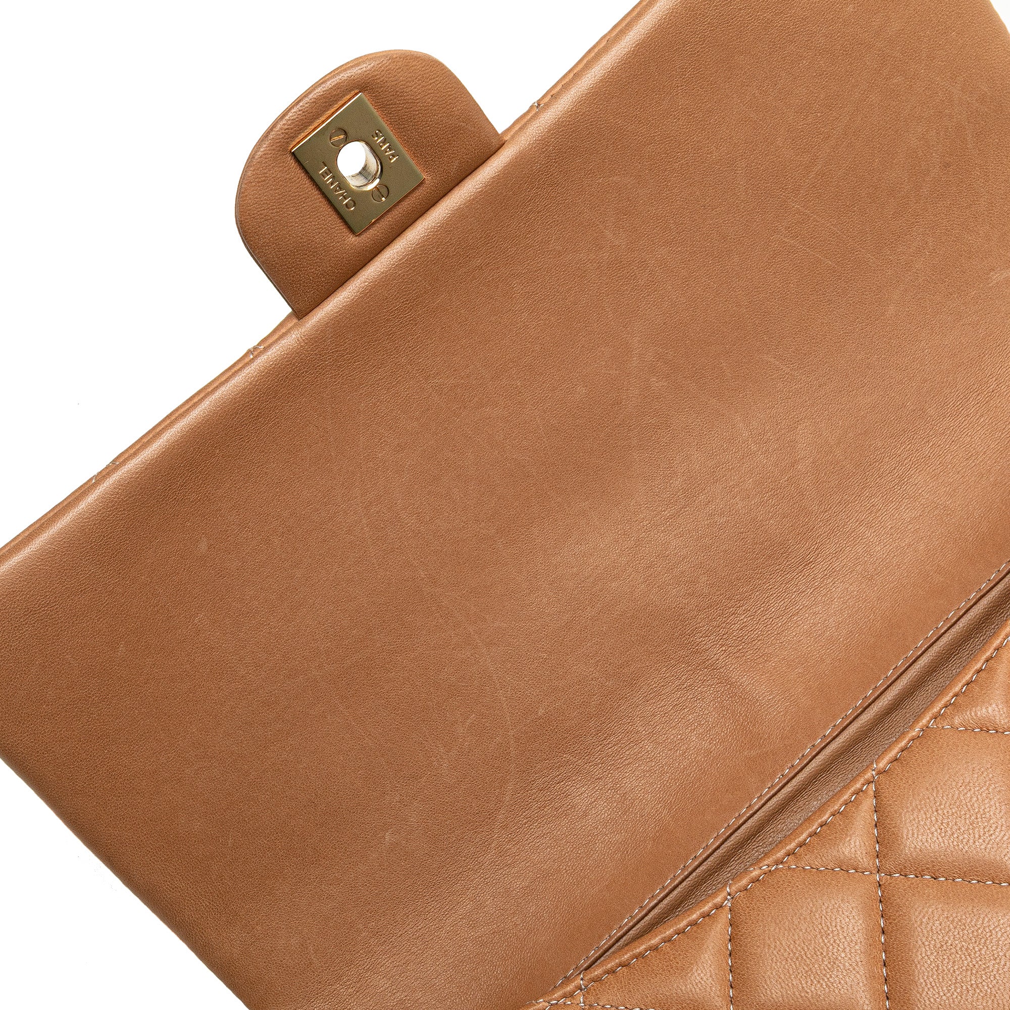 Chanel CC Quilted Lambskin Clutch With Chain - image 7