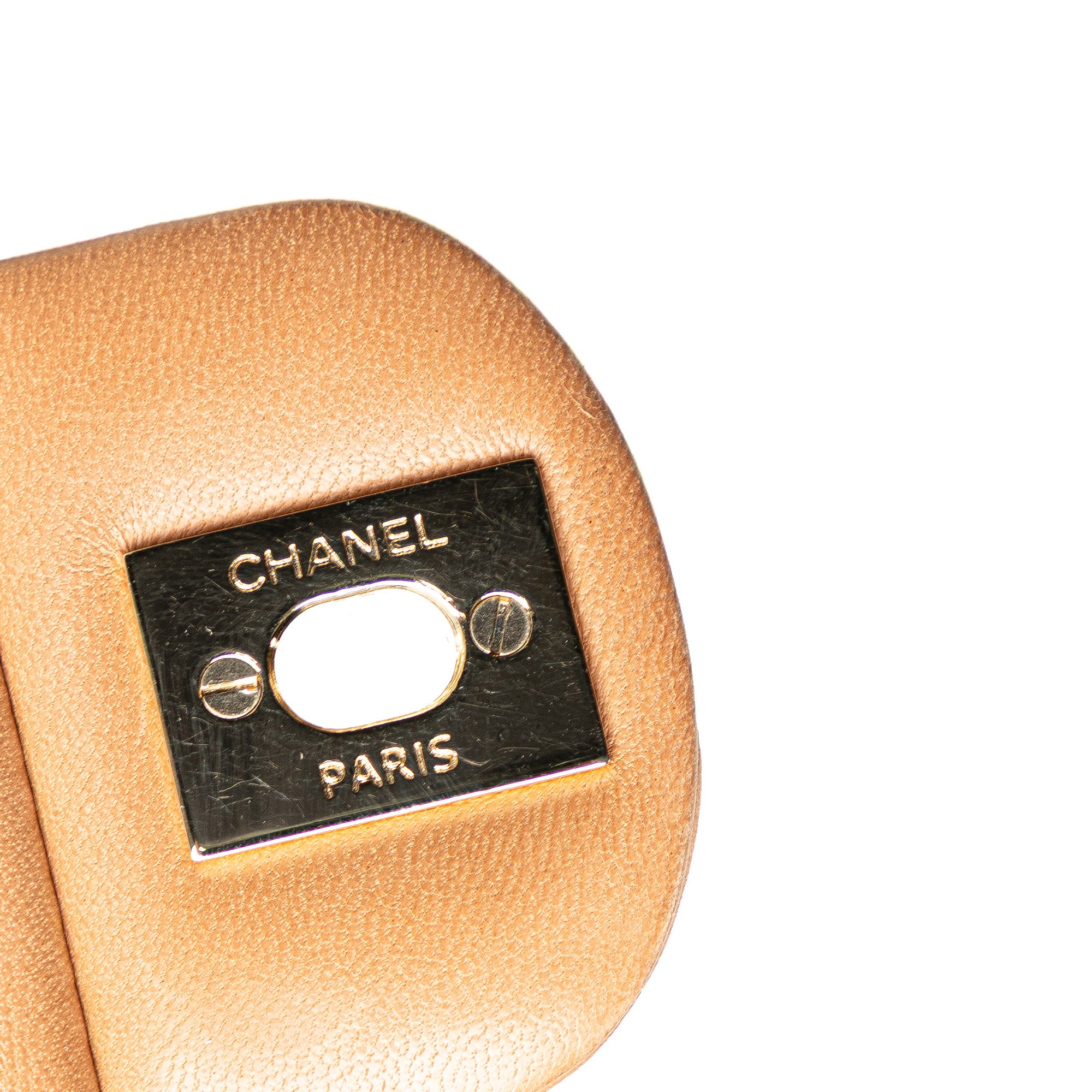 Chanel CC Quilted Lambskin Clutch With Chain - image 8