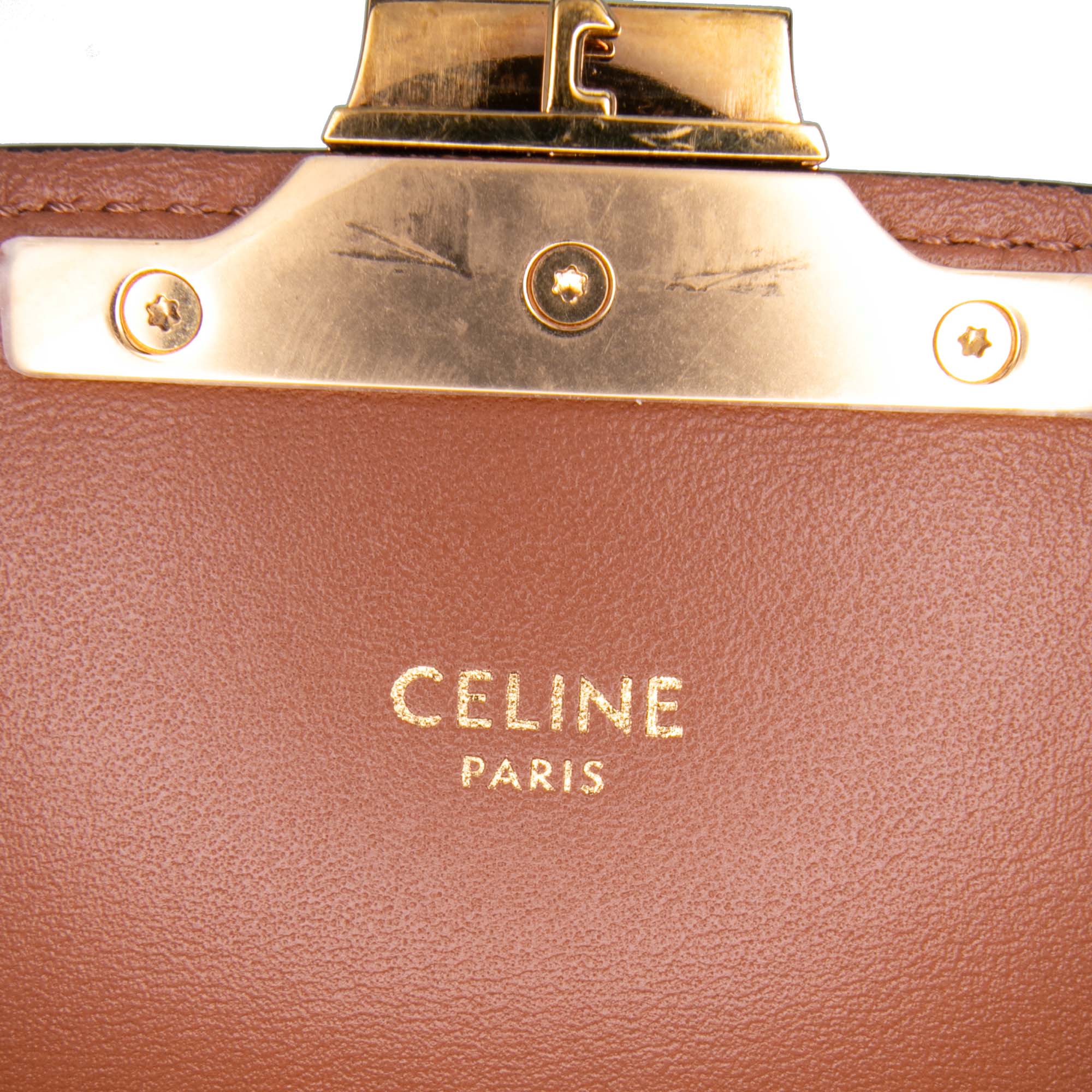 Celine Teen Triomphe Coated Canvas and Calfskin Triomphe Crossbody - image 5