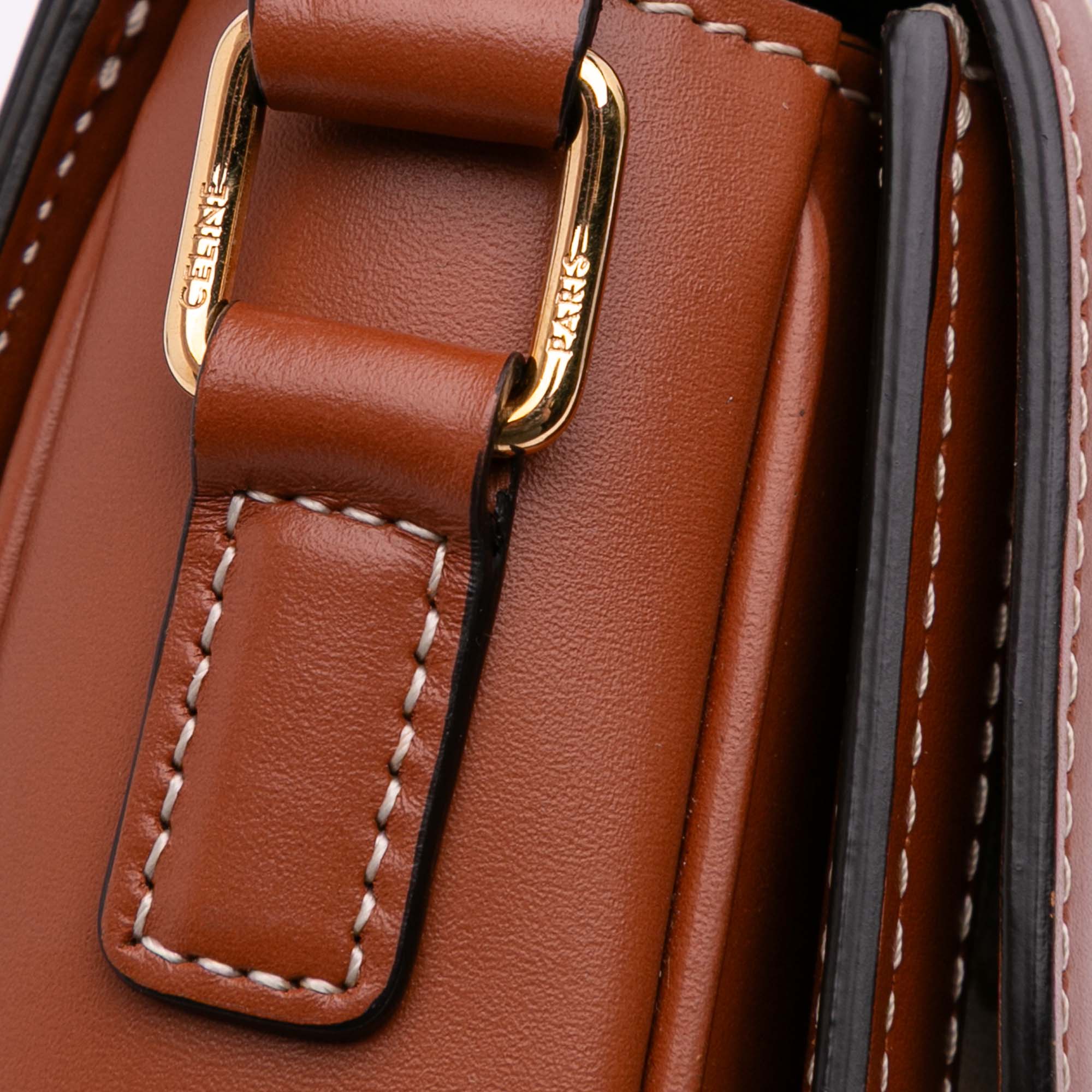 Celine Teen Triomphe Coated Canvas and Calfskin Triomphe Crossbody - image 9