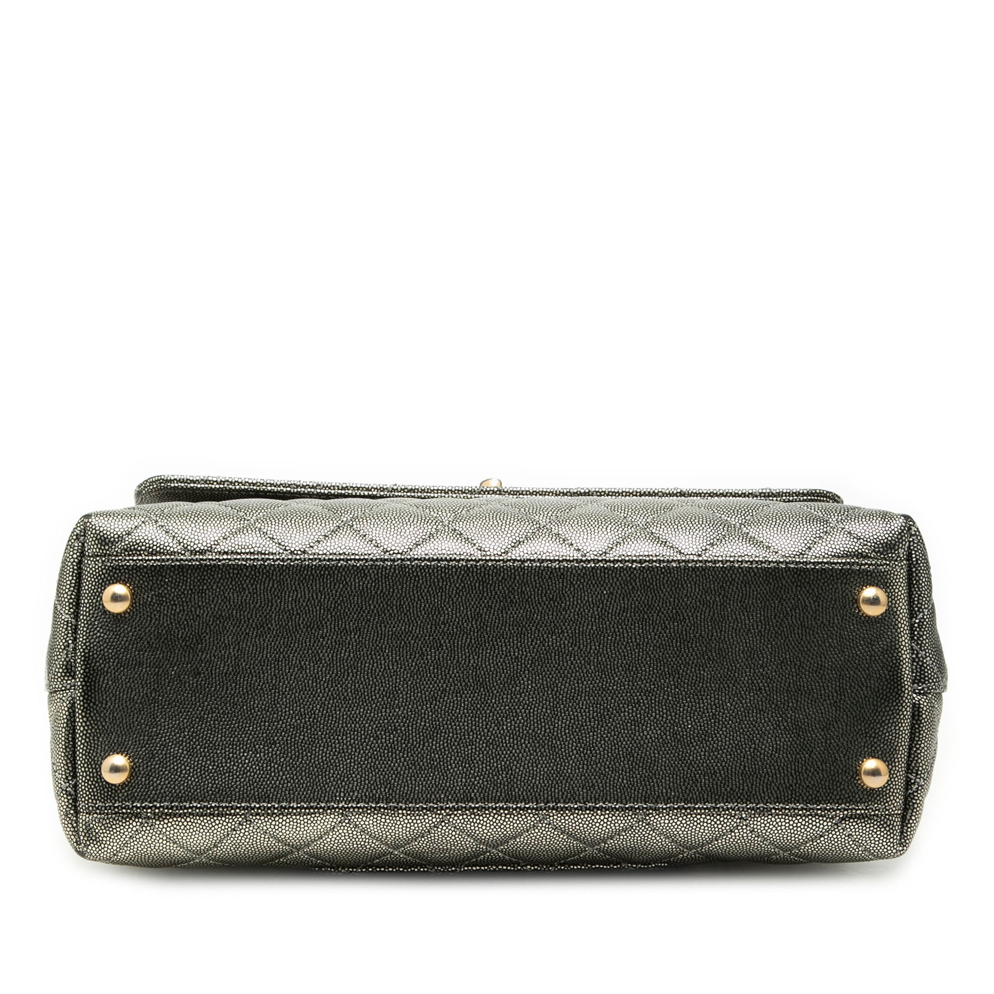 Chanel Small Caviar Coco Top Handle Bag - image 3
