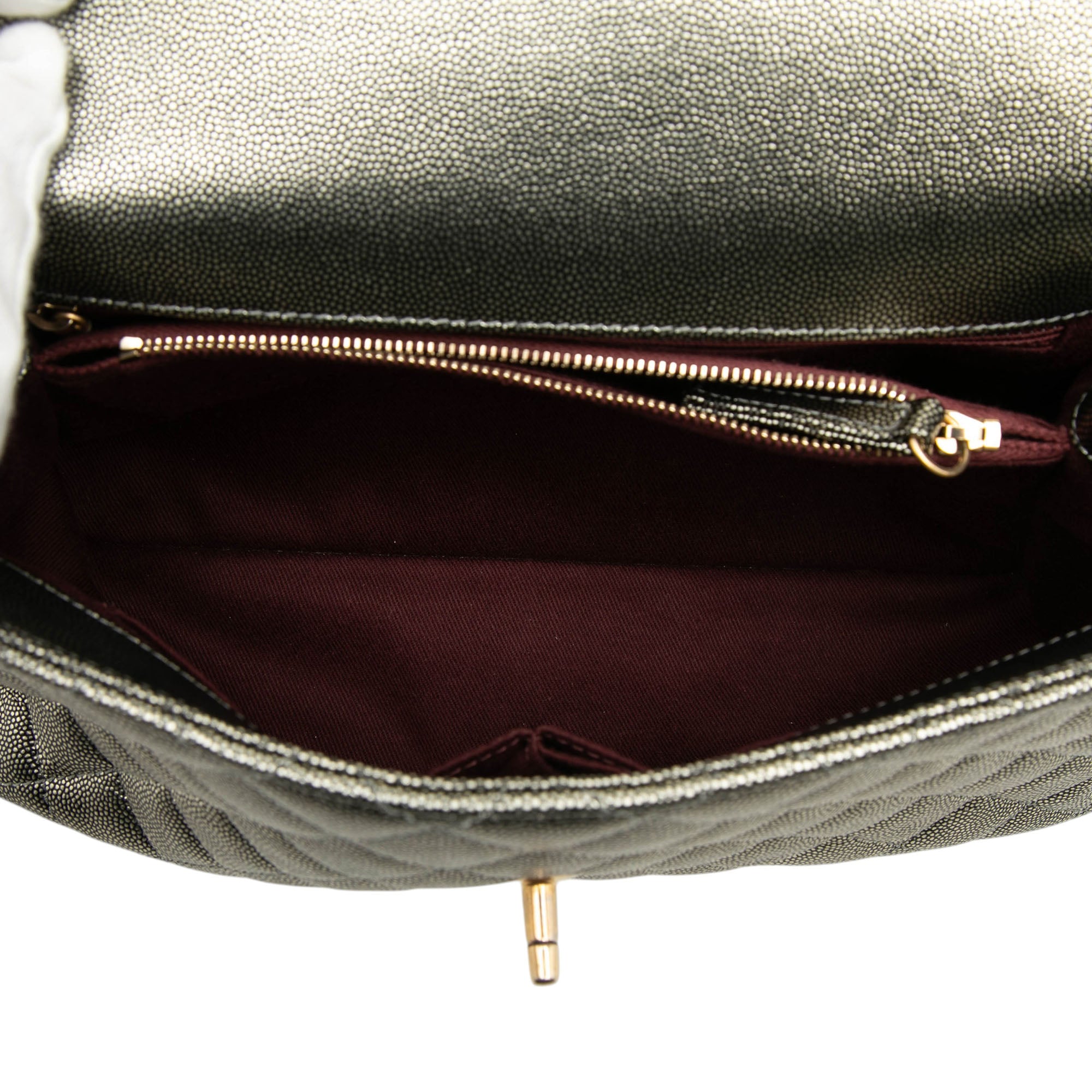 Chanel Small Caviar Coco Top Handle Bag - image 4