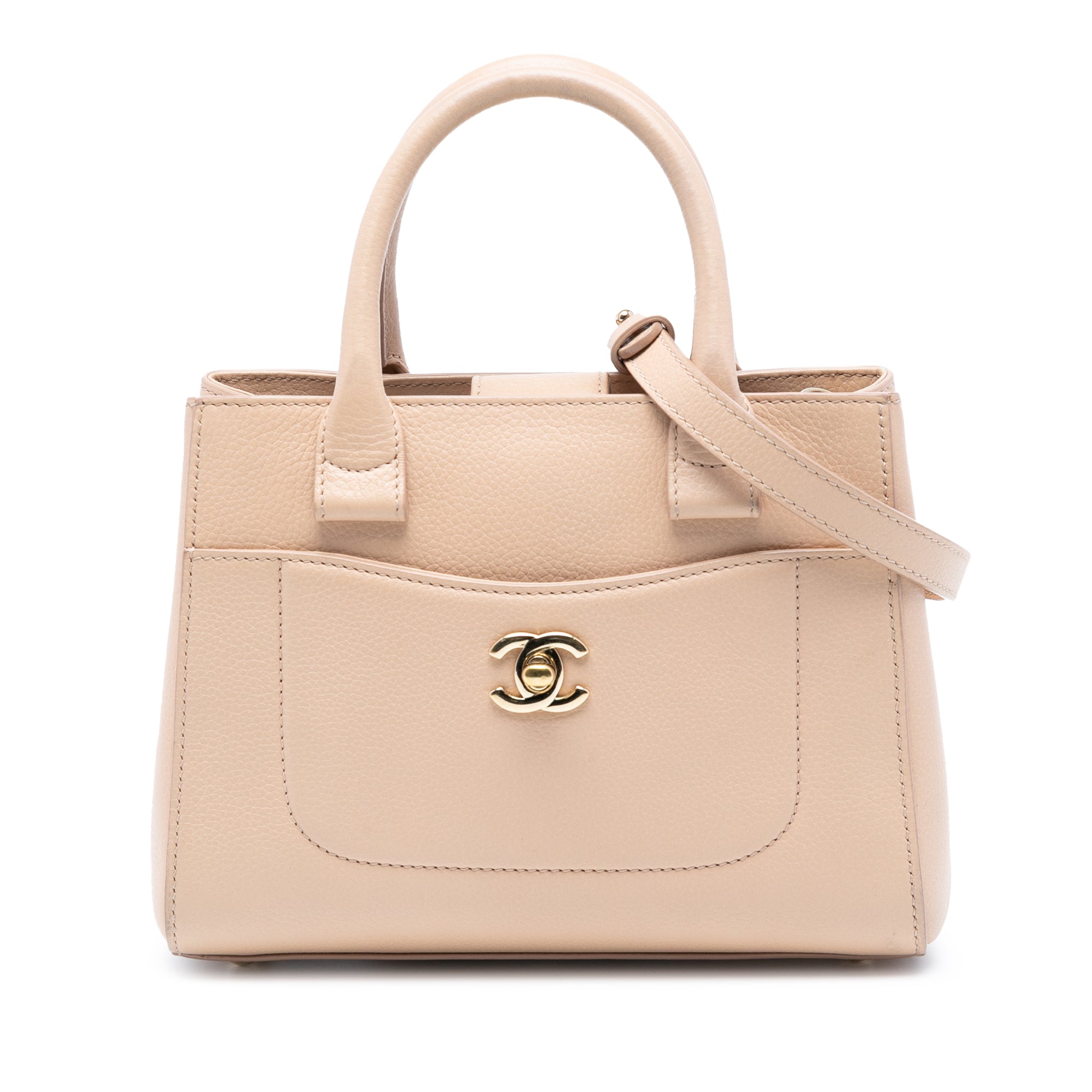 Chanel Mini Grained Calfskin Neo Executive Shopper Tote - image 1