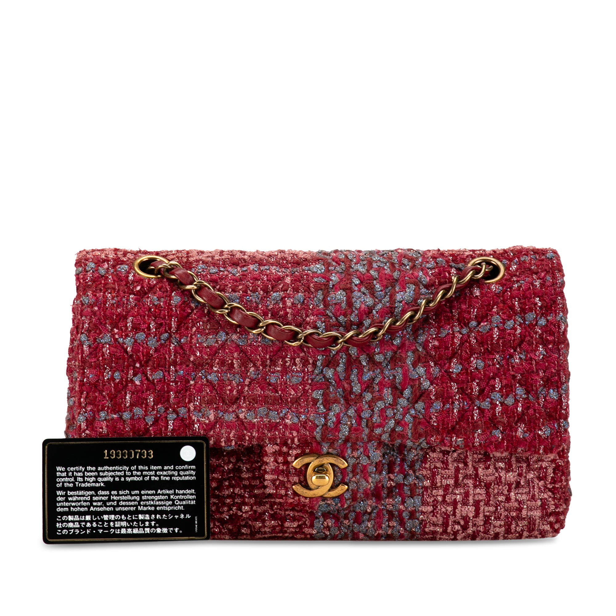 Chanel Medium Classic Tweed Double Flap - image 10