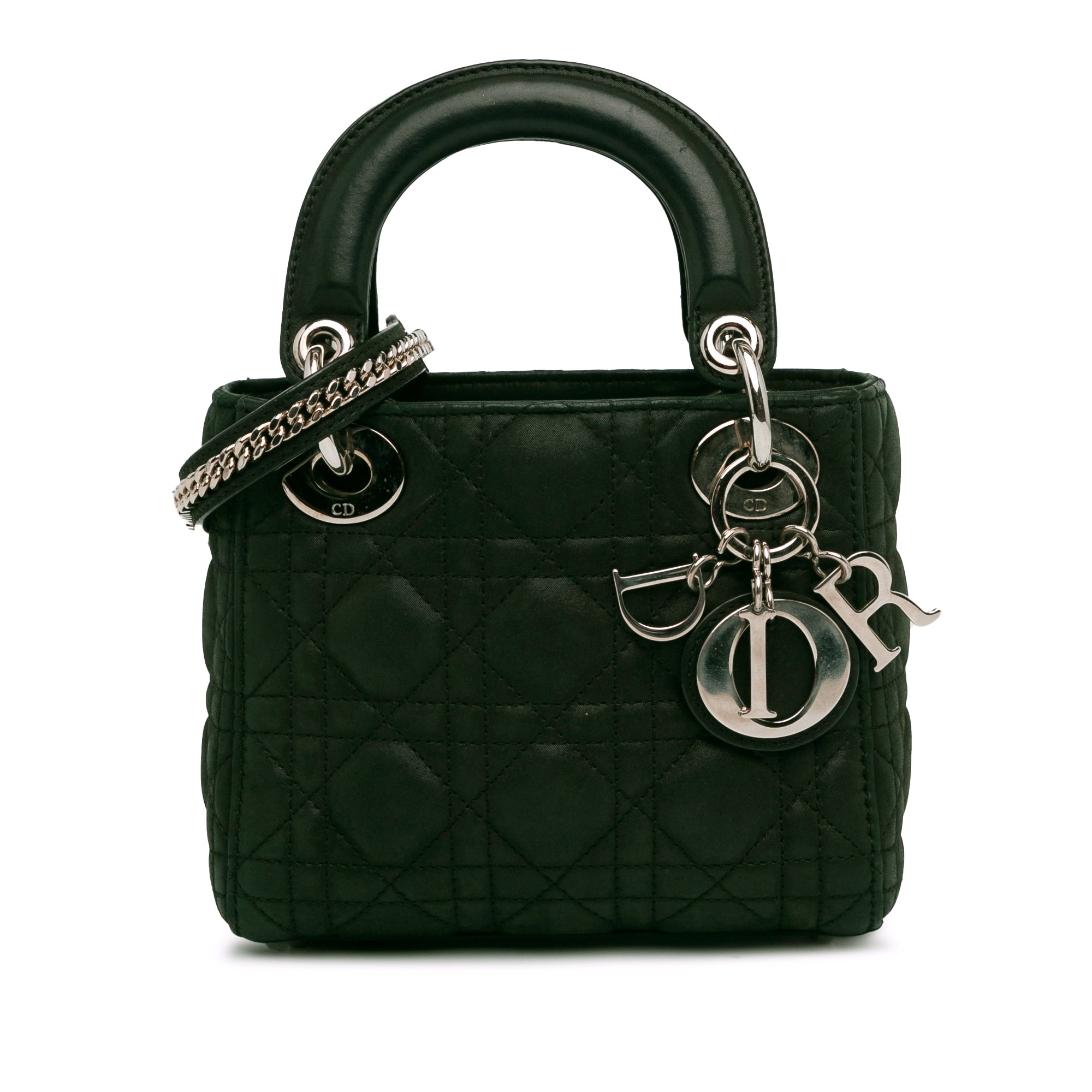 Dior Mini Iridescent Lambskin Cannage Lady Dior - image 1